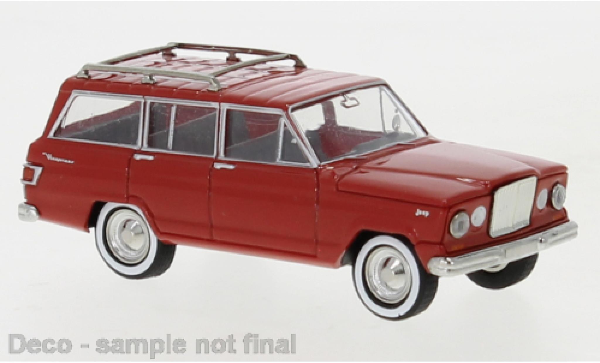 Jeep Wagoneer 1/87 Brekina A red 1964 diecast model cars