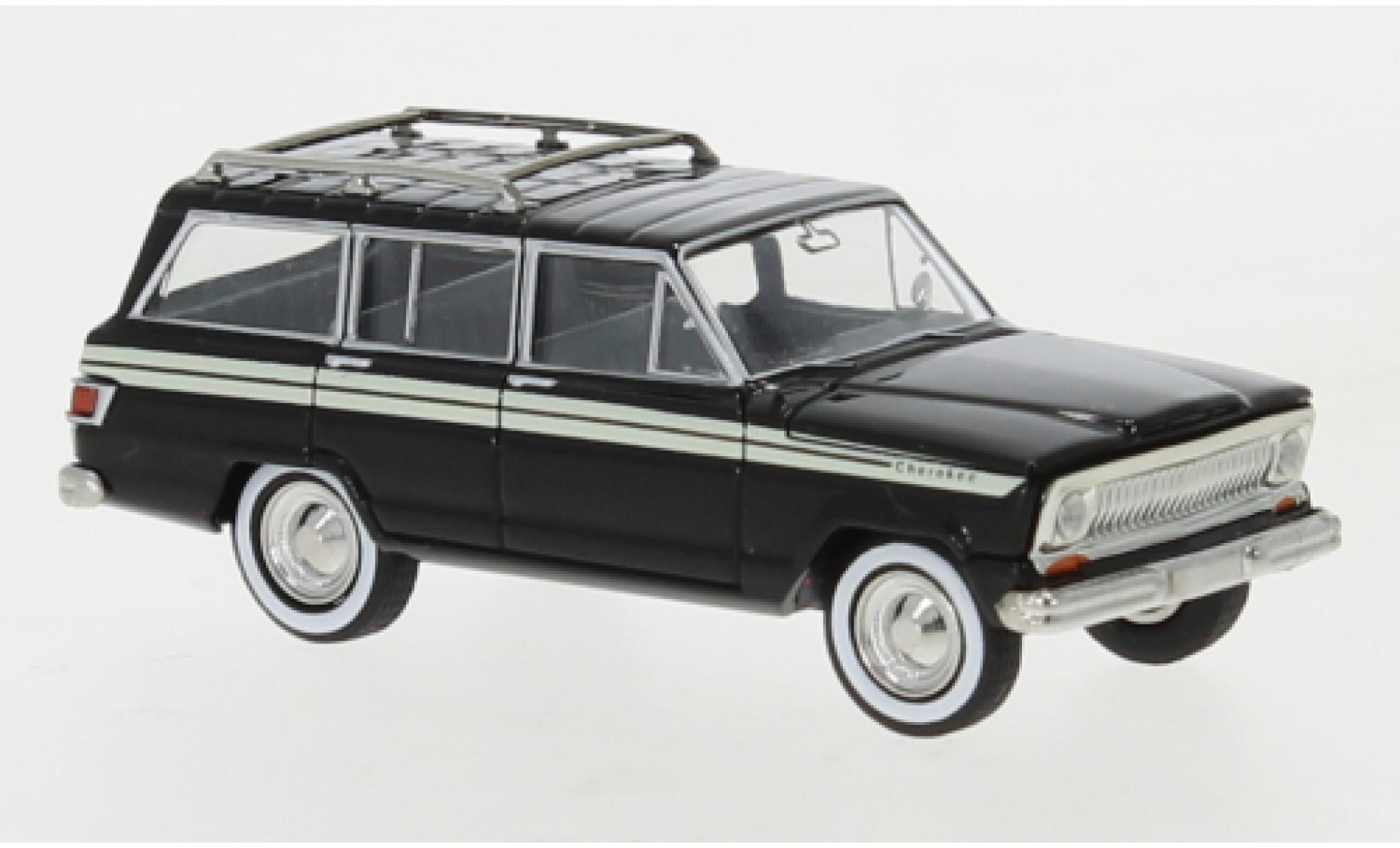 Jeep Wagoneer 1/87 Brekina B Cherokee black 1968 diecast model cars