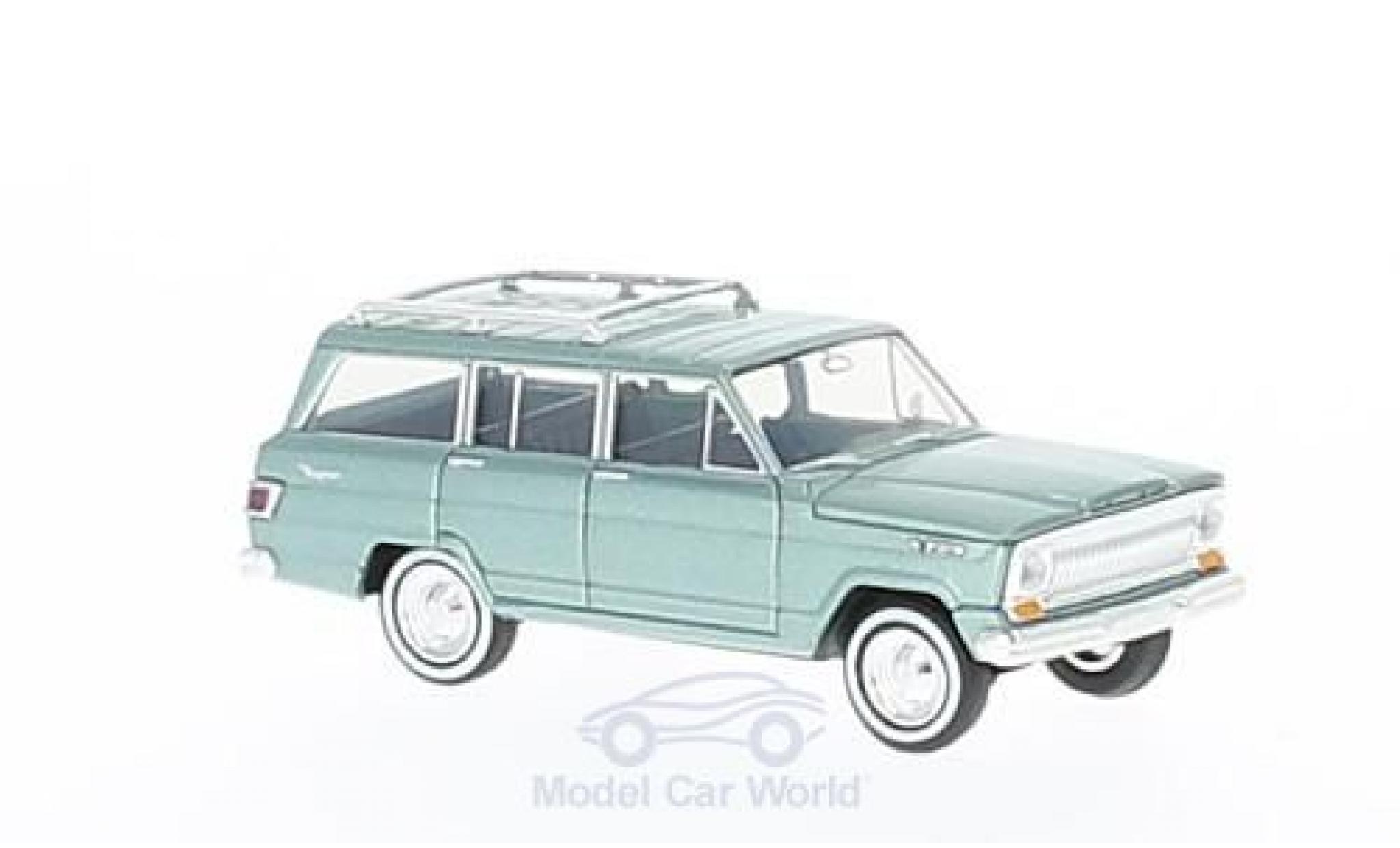 Jeep Wagoneer 1/87 Brekina metallic green diecast model cars