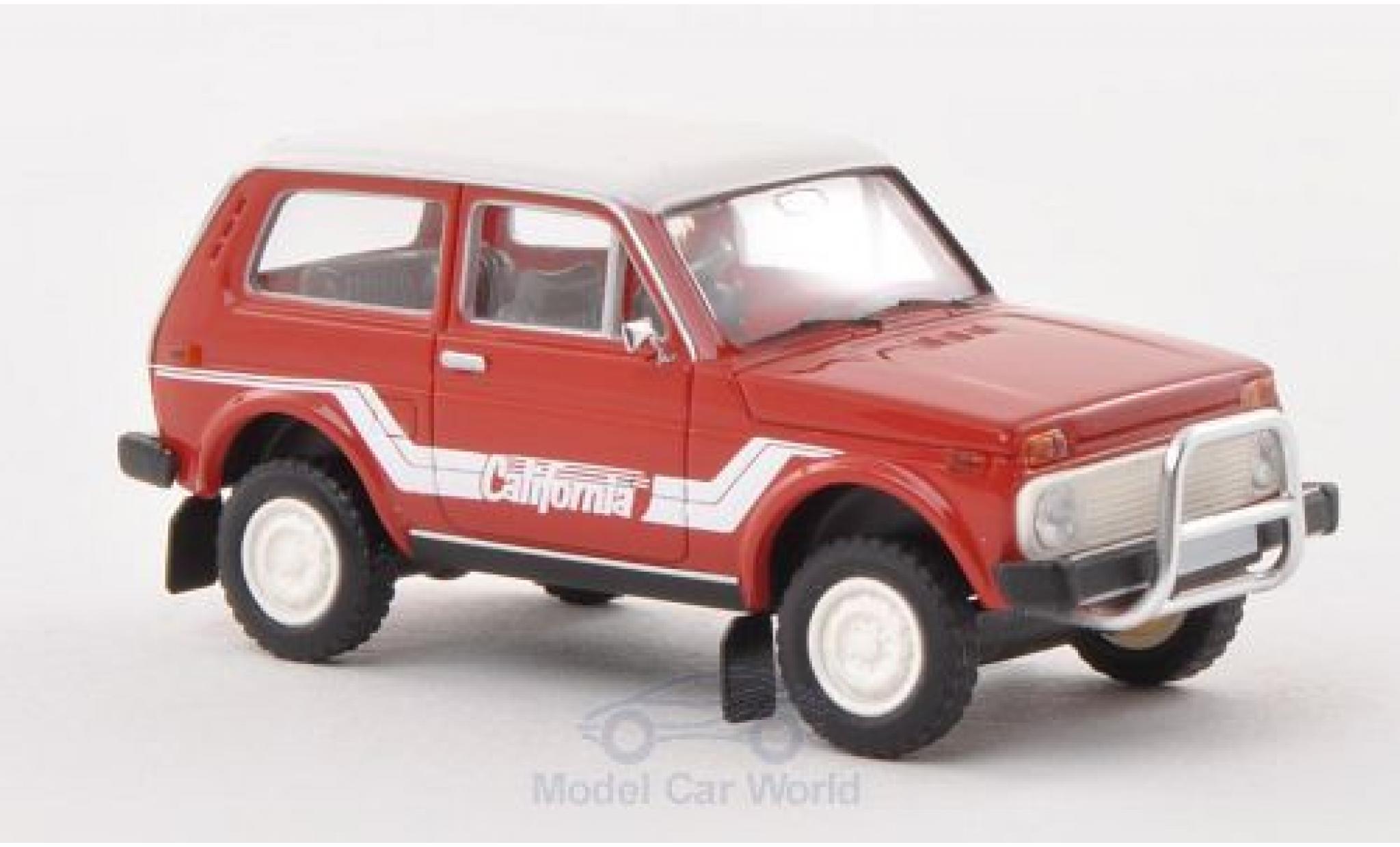 Lada Niva 1/87 Brekina California red/white diecast model cars