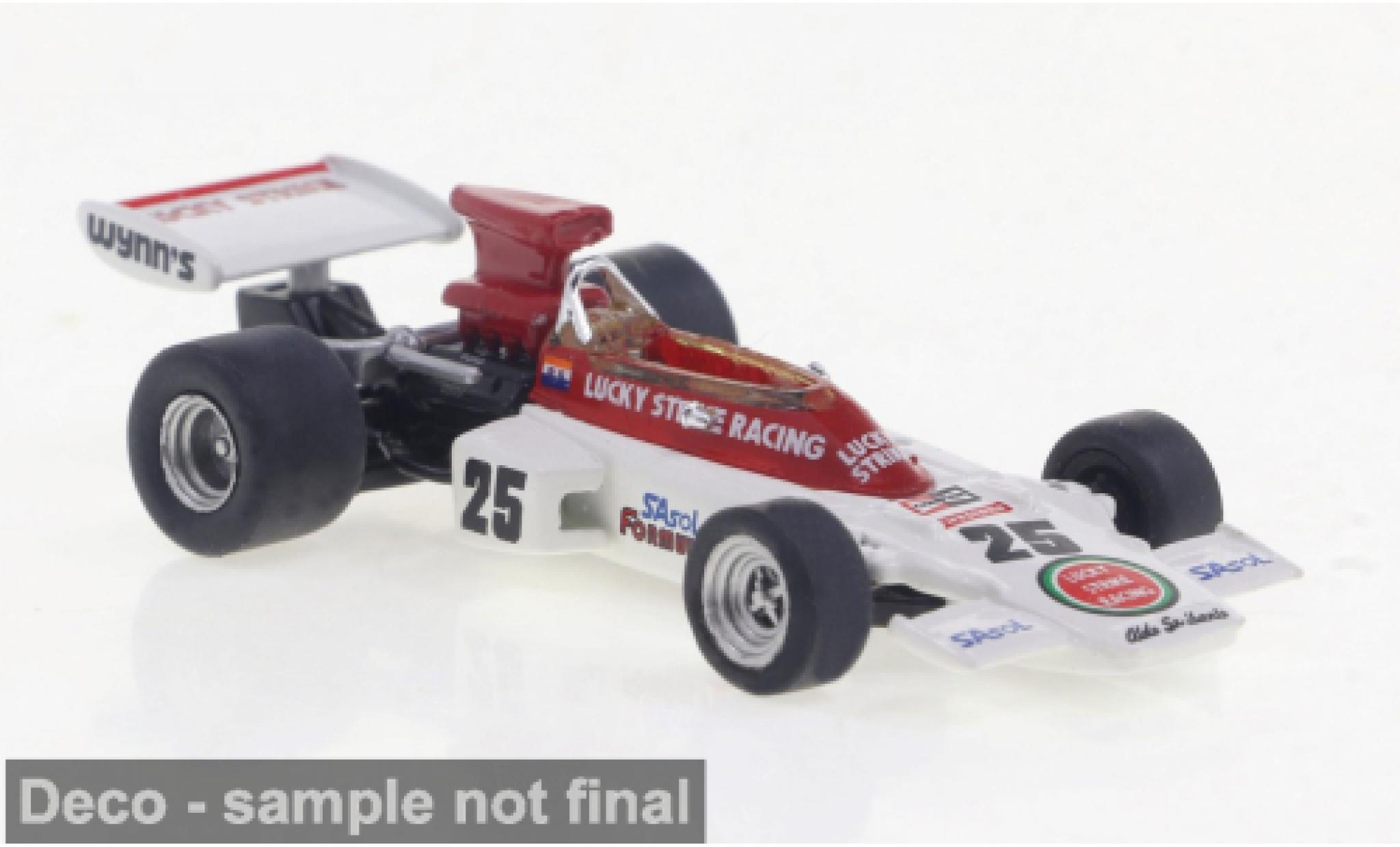 Lotus 72 1/87 Brekina D No.25 Lucky Strike Formel 1 GP S&uuml;dafrika 1973 1:87 diecast model cars