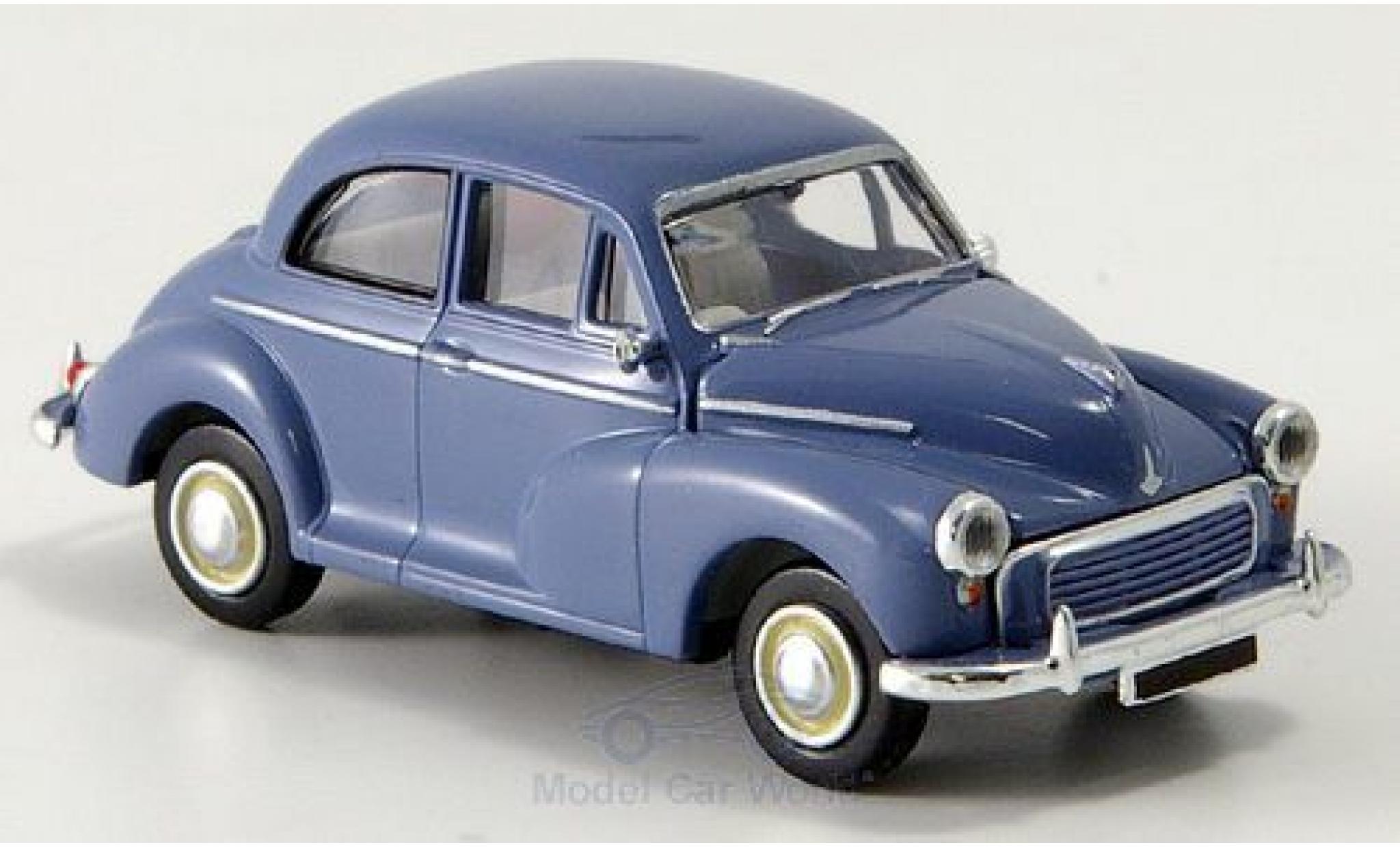 Morris Minor 1/87 Brekina blue RHD diecast model cars