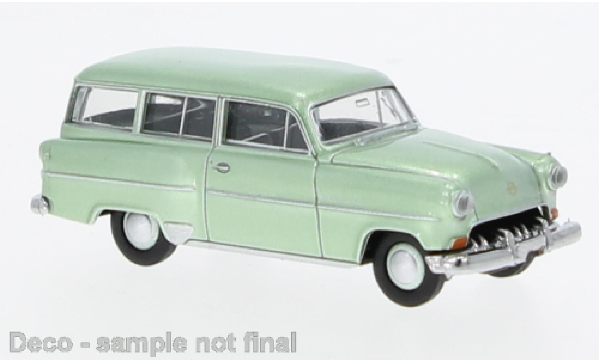 Opel Olympia 1/87 Brekina Caravan metallise green 1954 1:87 diecast model cars