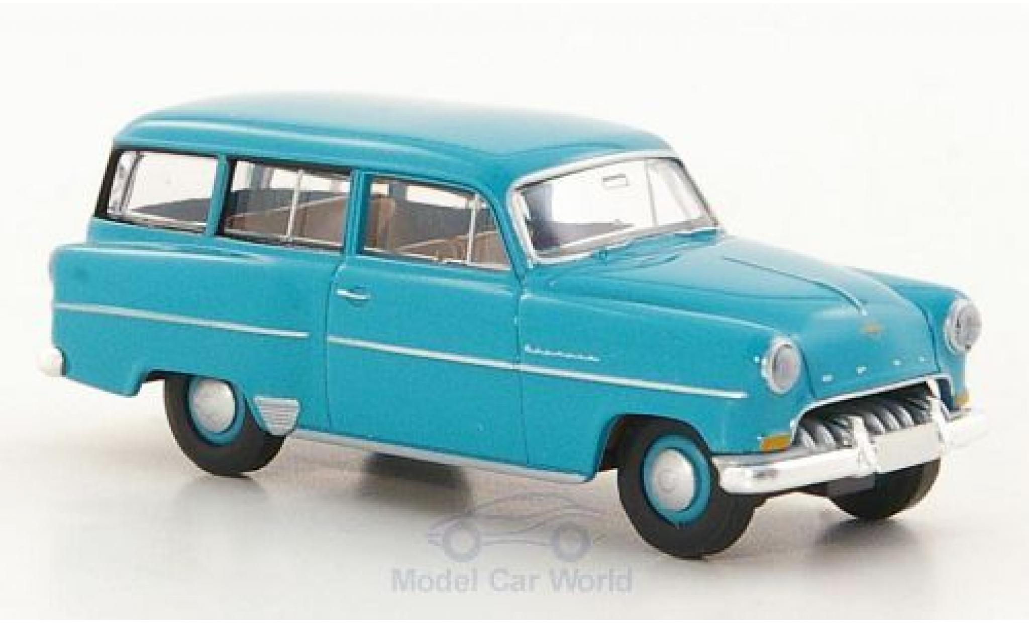 Opel Olympia 1/87 Brekina Rekord Caravan t&uuml;rkis diecast model cars