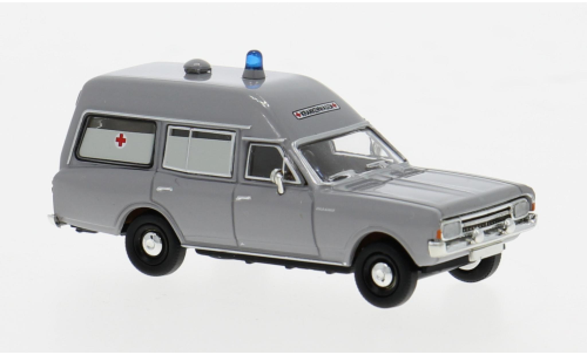 Opel Rekord 1/87 Brekina C KTW grey DRK 1968 1:87 diecast model cars
