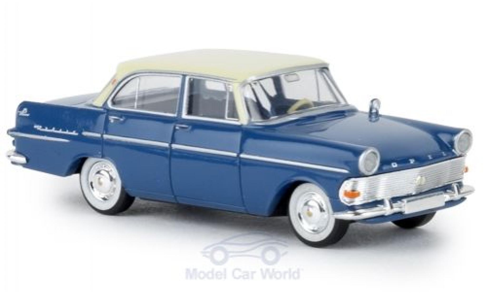 Opel Rekord 1/87 Brekina P2 blue/beige TD diecast model cars