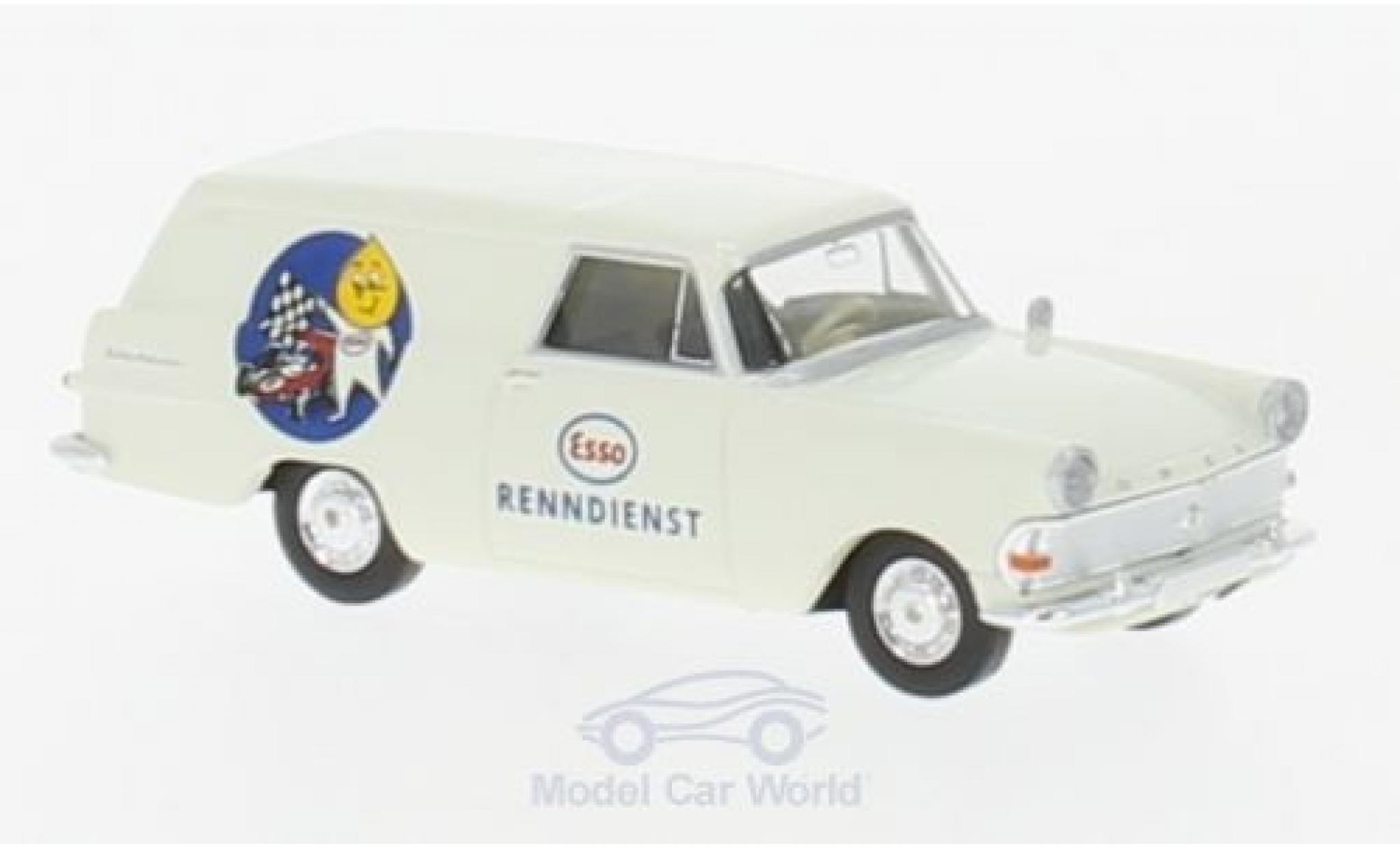 Opel Rekord 1/87 Brekina P2 Kasten Esso Renndienst diecast model cars