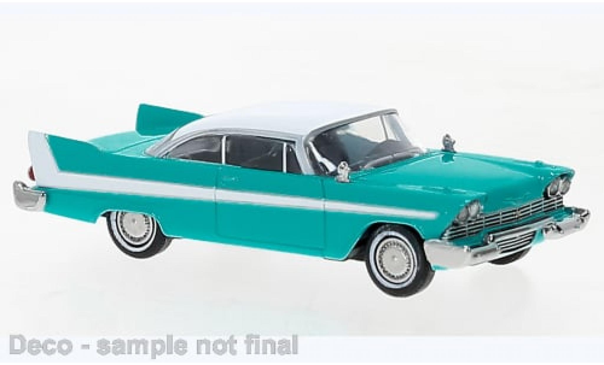 Plymouth Fury 1/87 Brekina blue/white 1958 1:87 diecast model cars