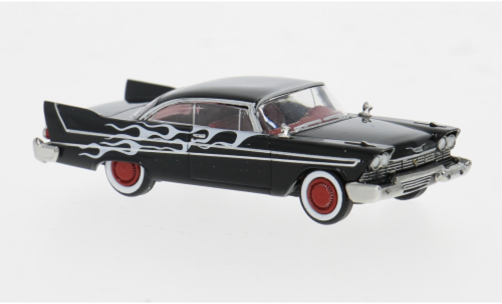 Plymouth Fury 1/87 Brekina black Flames 1958 1:87 diecast model cars