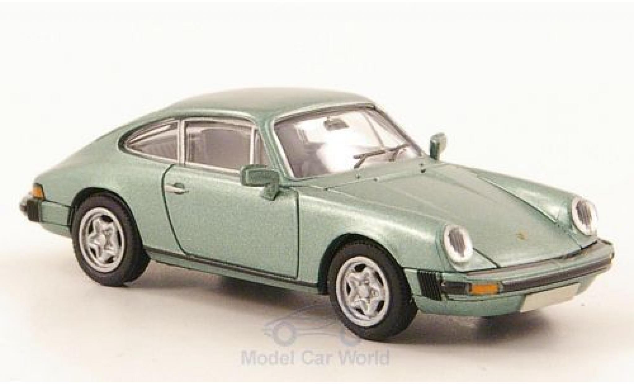 Porsche 911 1/87 Brekina Coupe metallic green diecast model cars