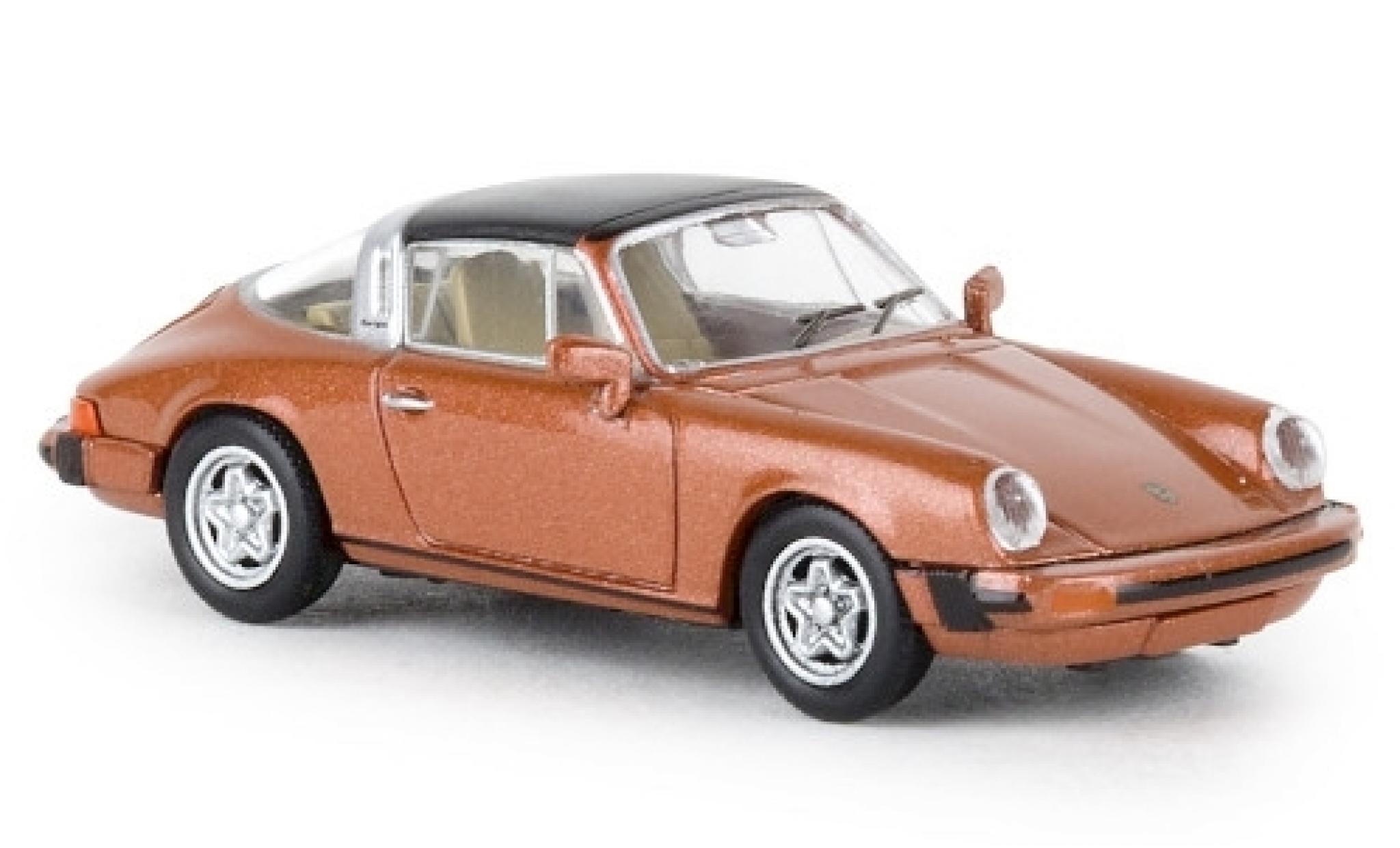 Porsche 930 Targa 1/87 Brekina 911 G targa metallic orange 1976 TD diecast model cars