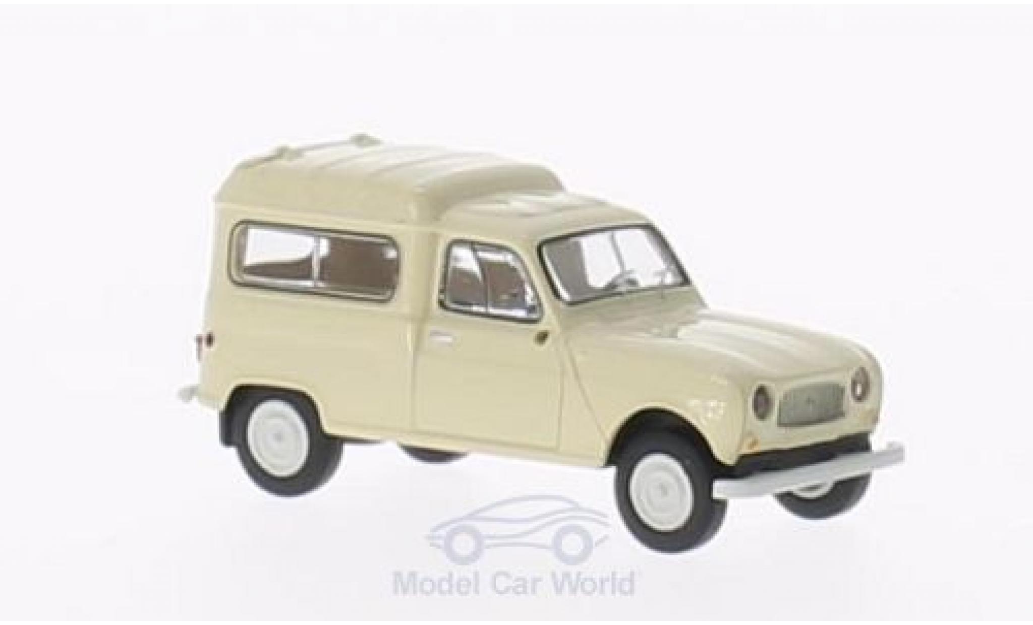 Renault 4 1/87 Brekina R Vannette mit Seitenfenstern beige diecast model cars