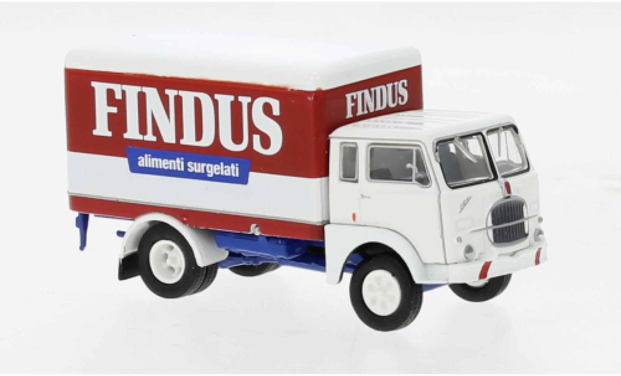 Fiat 642 1/87 Brekina Starline wagon conteneur Findus 1962 diecast model cars