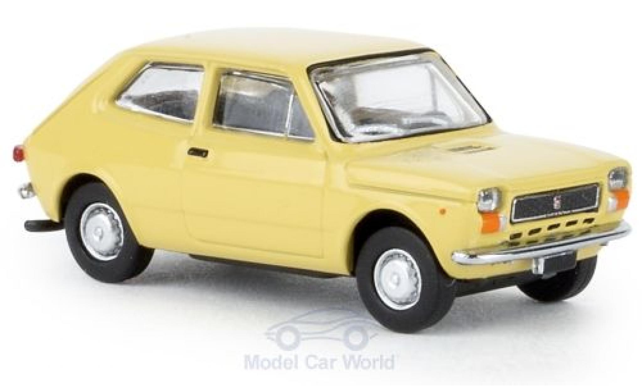 Fiat 127 1/87 Brekina beige 1971 diecast model cars