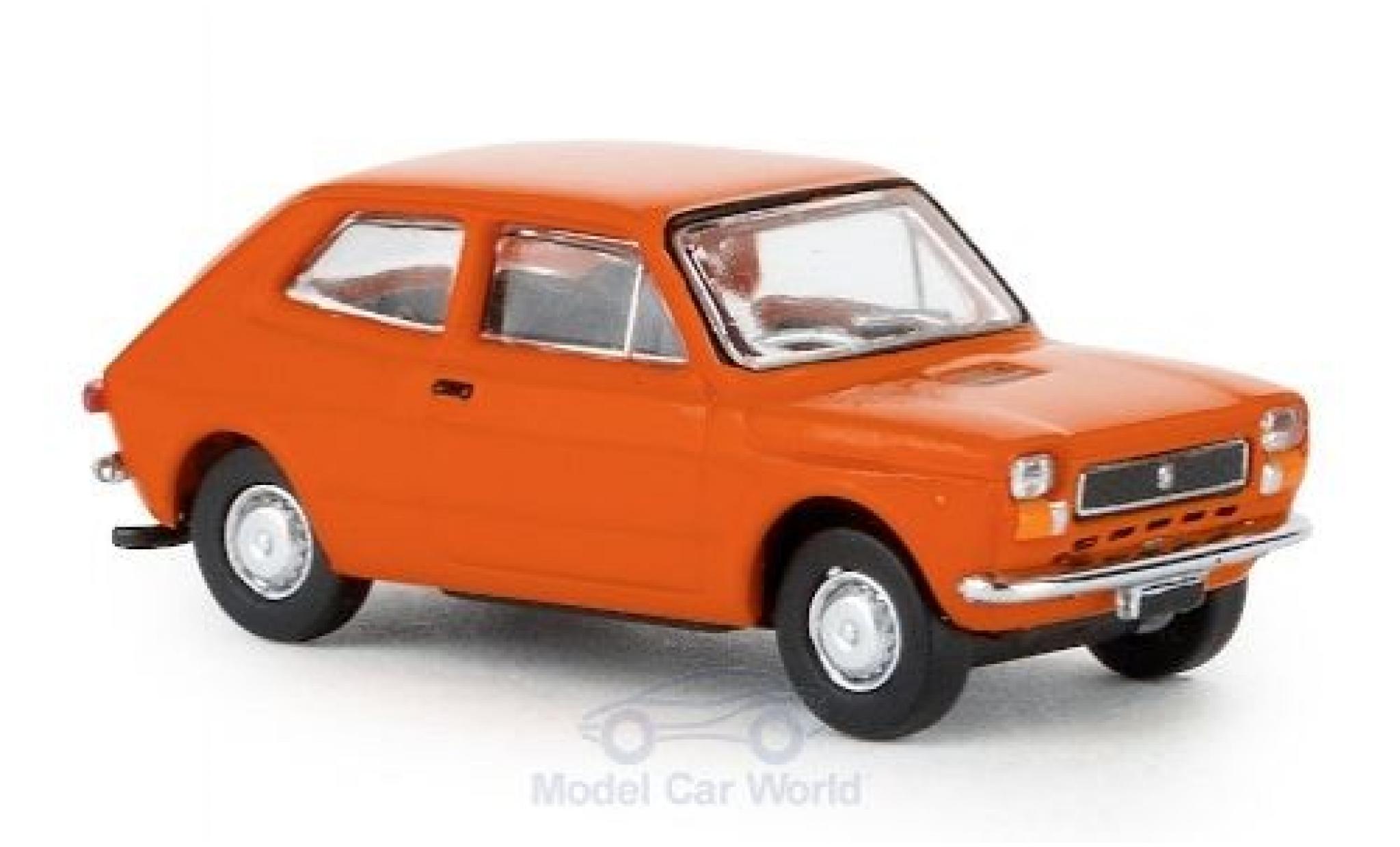 Fiat 127 1/87 Brekina orange 1971 diecast model cars