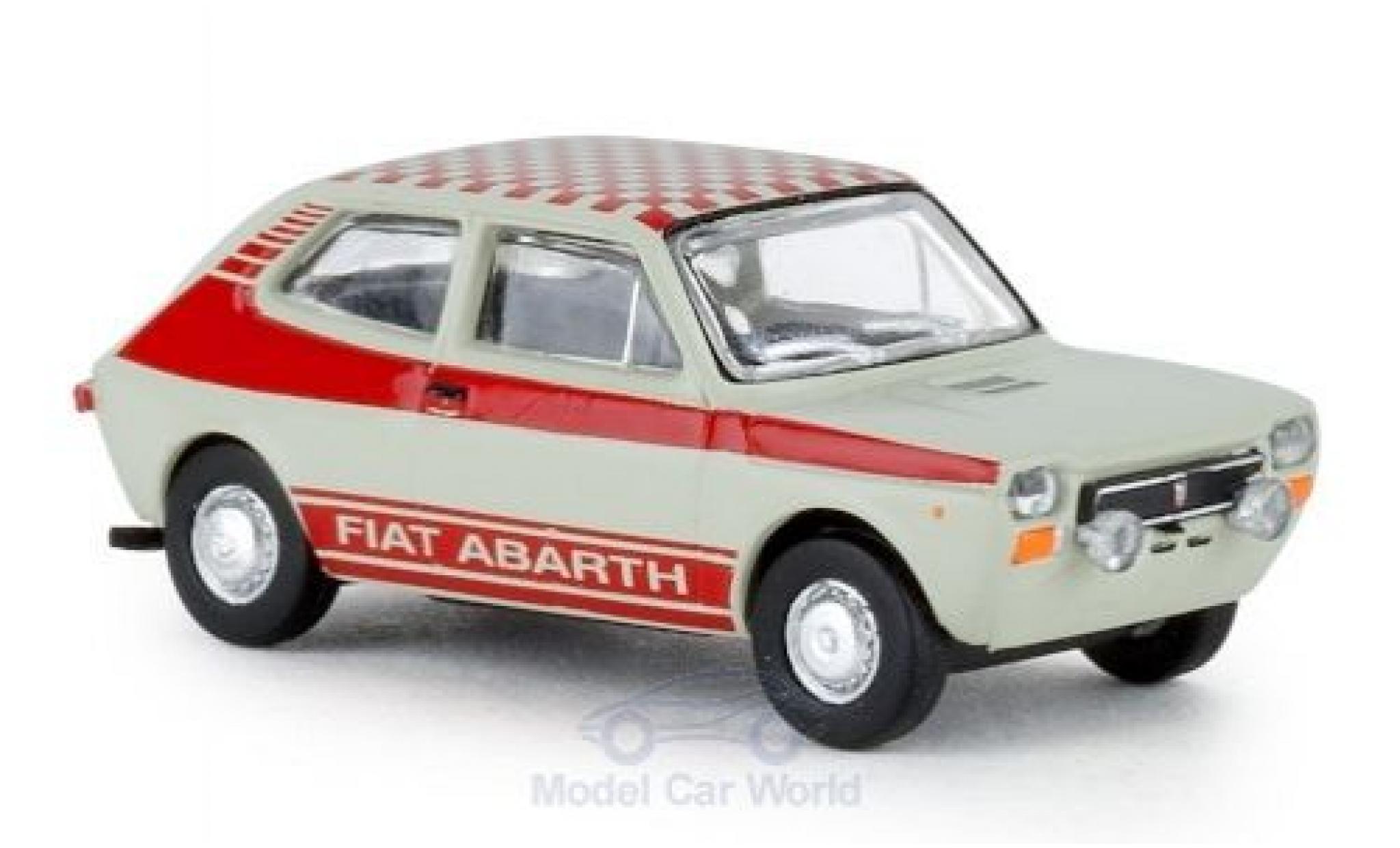 Fiat 127 1/87 Brekina grey Abarth 1971 diecast model cars