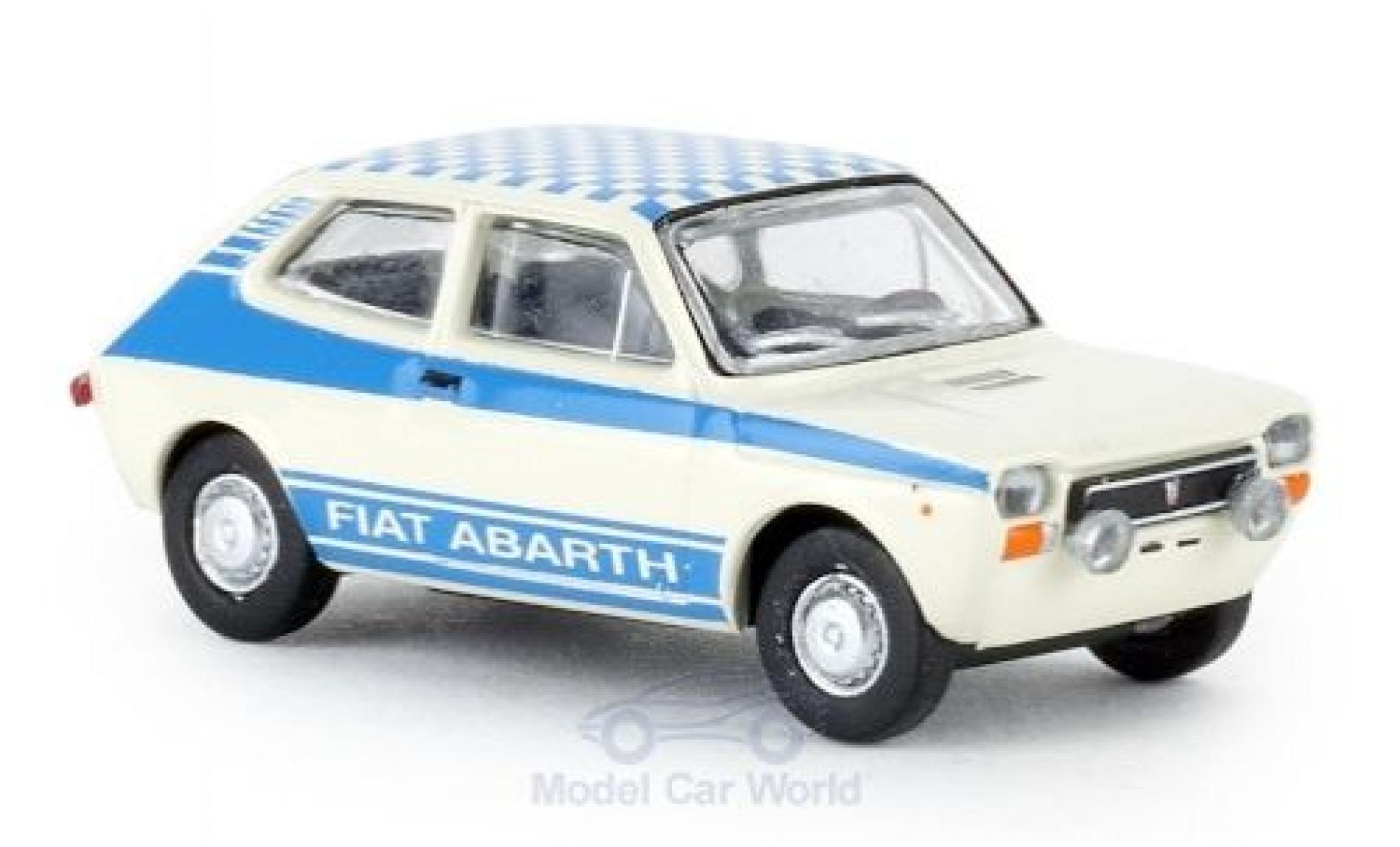 Fiat 127 1/87 Brekina white Abarth 1971 diecast model cars