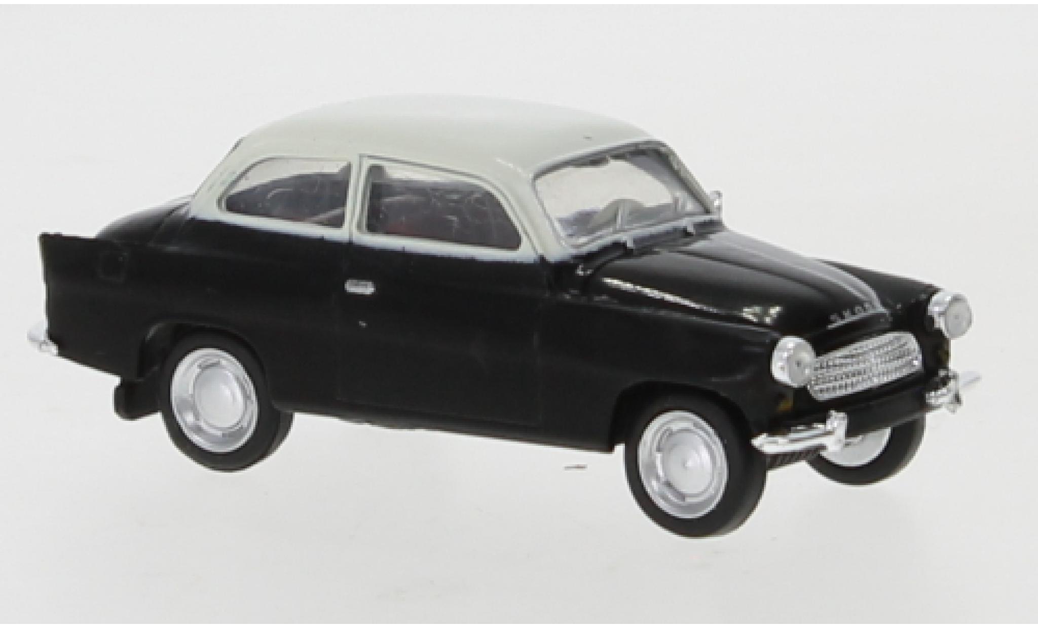 Skoda Octavia 1/87 Brekina black/white 1960 diecast model cars