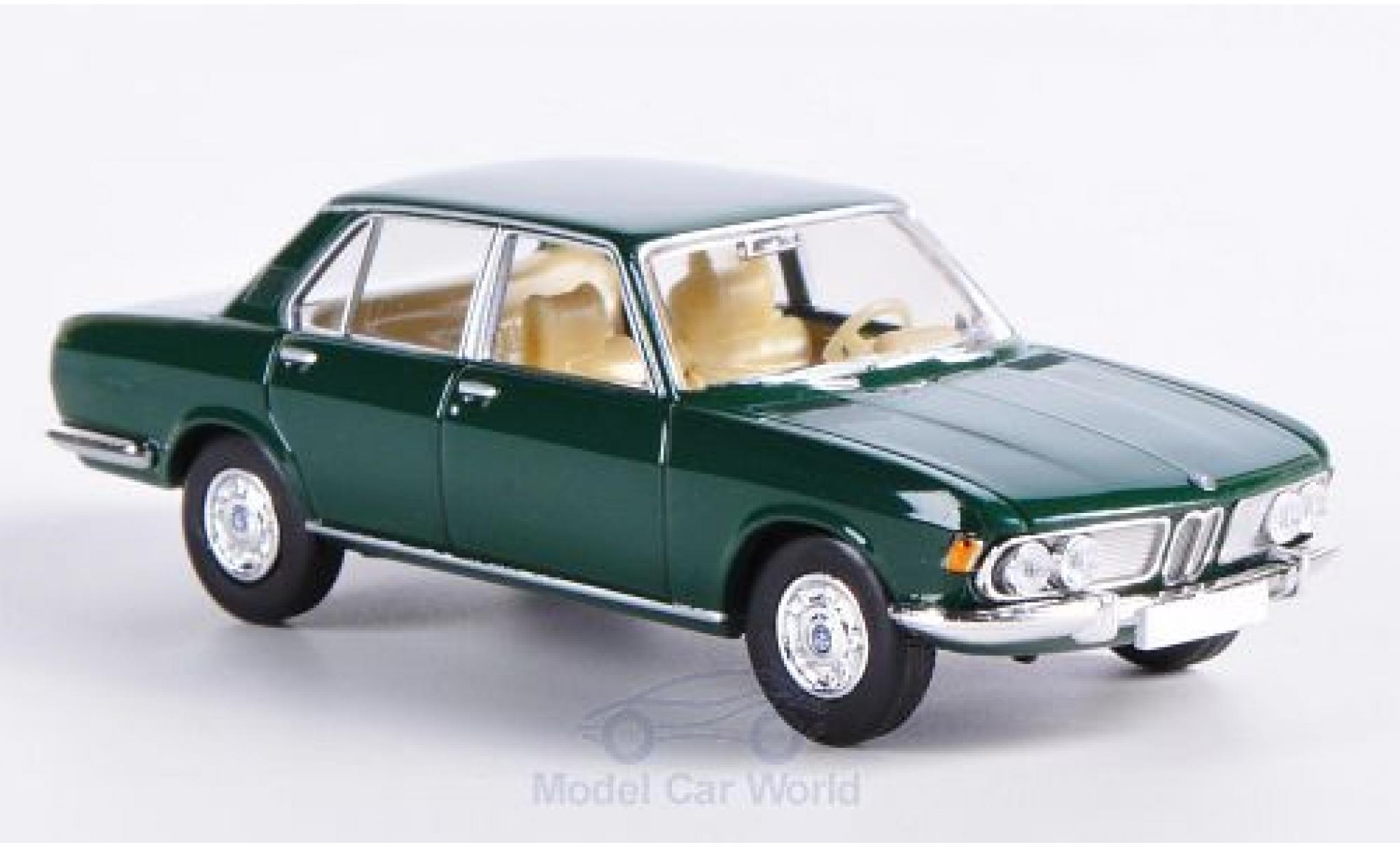 Bmw 2500 1/87 Brekina green diecast model cars