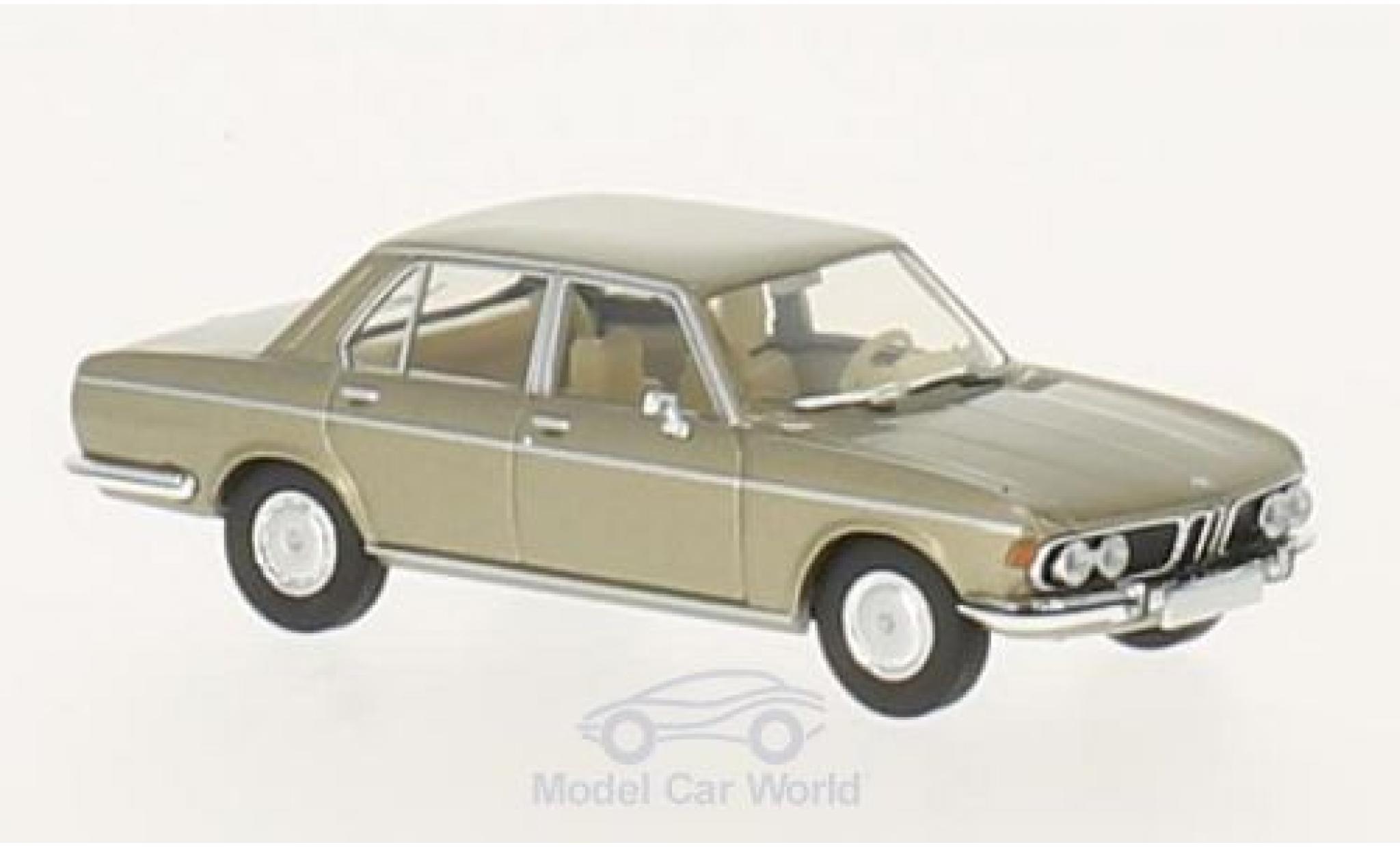 Bmw 3.0 S 1/87 Brekina Si metallic beige diecast model cars