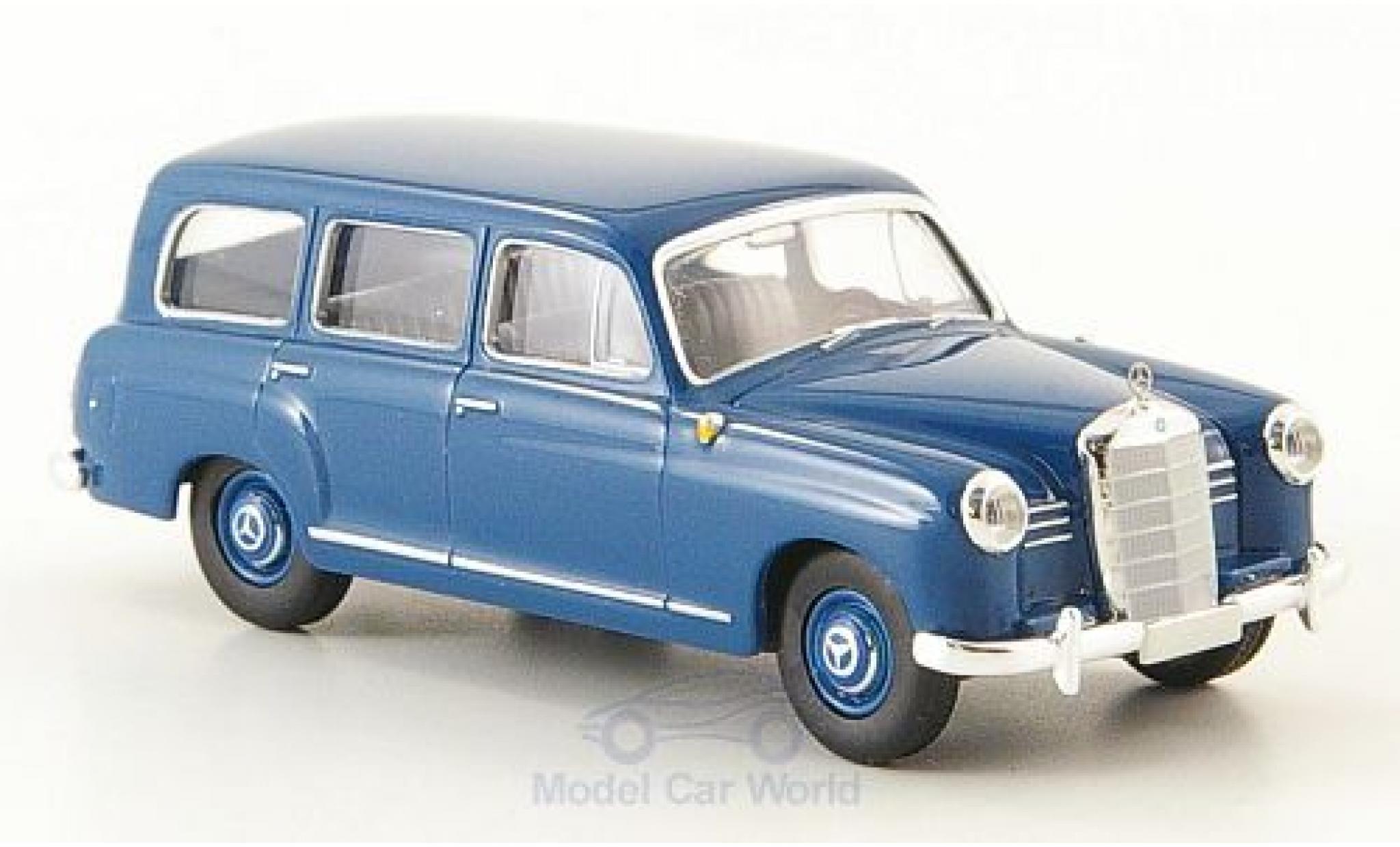 Mercedes 180 1/87 Brekina Estate (W120) blue 1955 diecast model cars