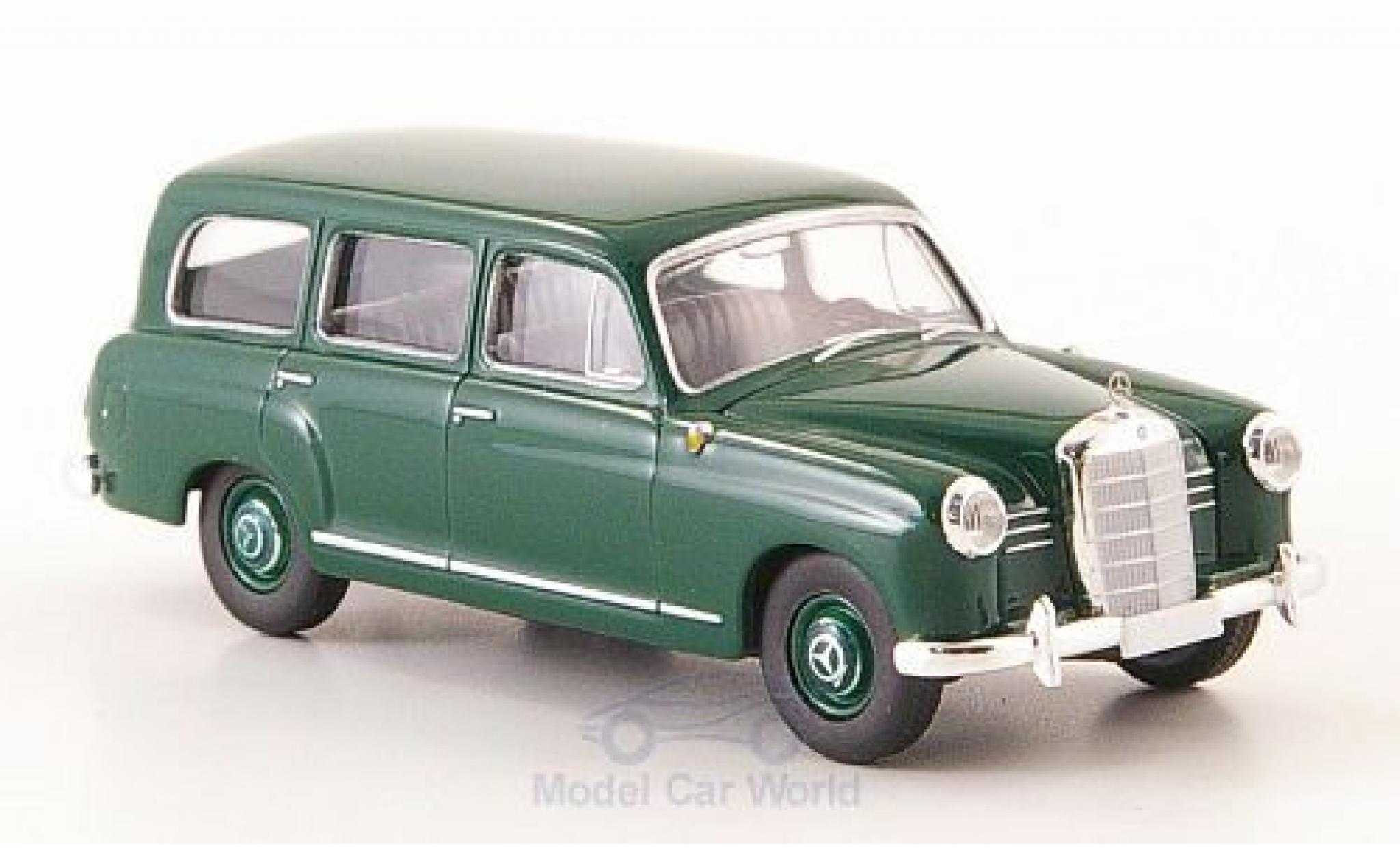 Mercedes 180 1/87 Brekina Estate (W120) green 1955 diecast model cars