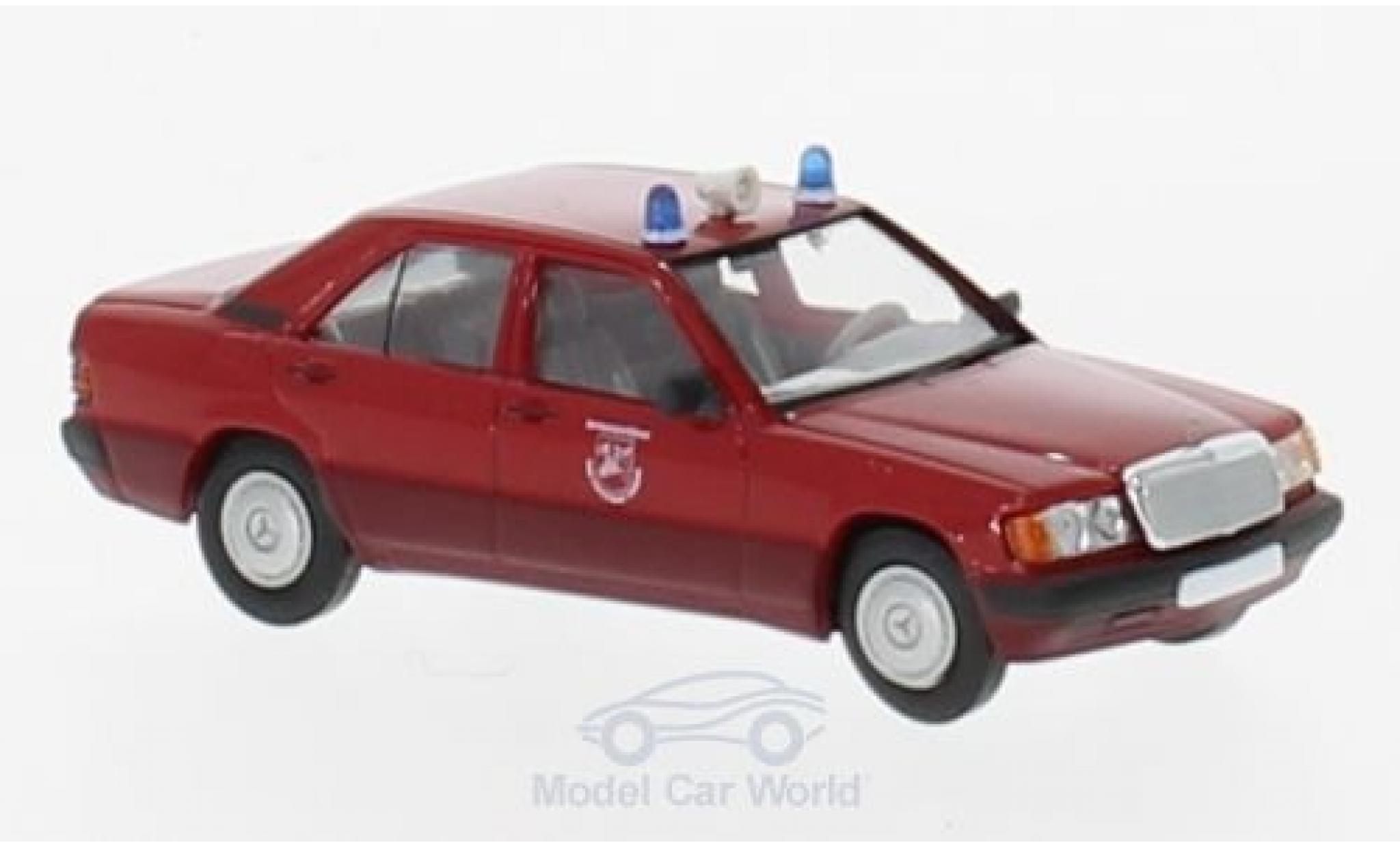Mercedes 190 E 1/87 Brekina E Fire brigade Parchimer Land diecast model cars