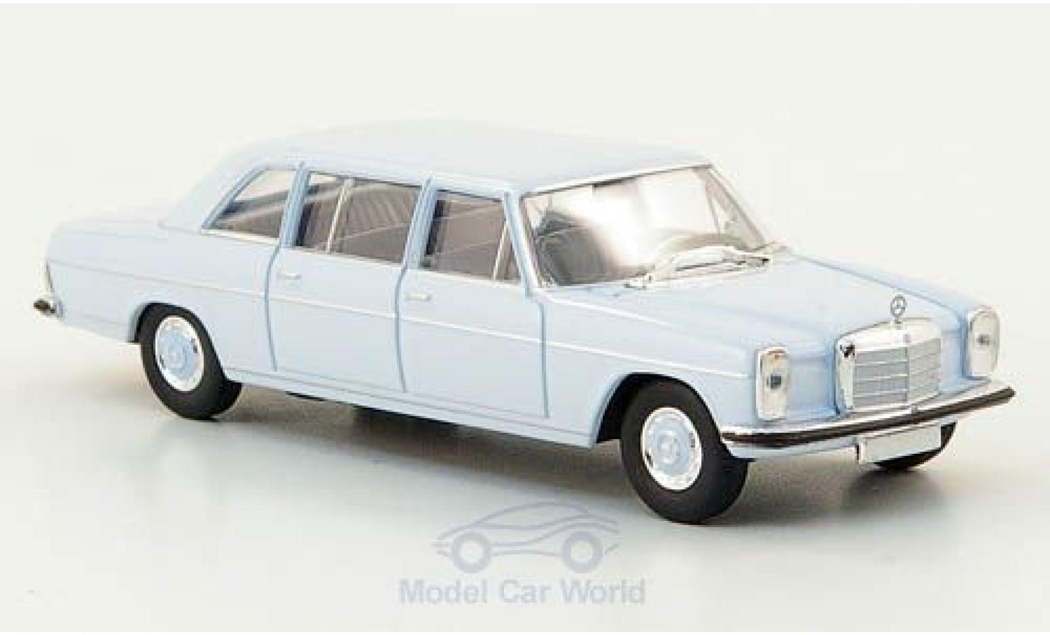 Mercedes 220 1/87 Brekina D lang (W115) blue diecast model cars