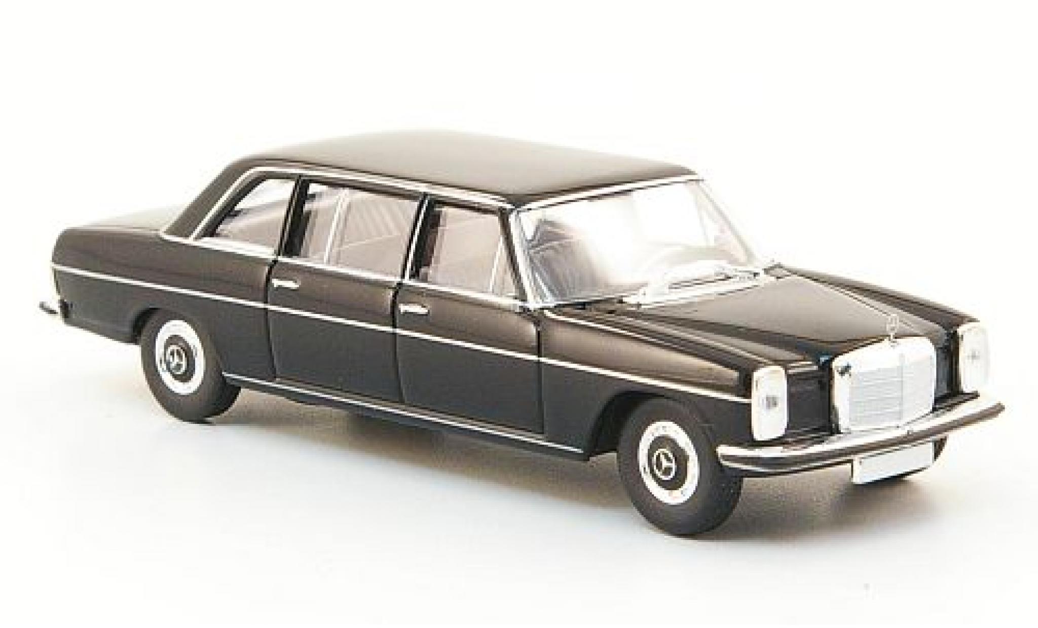 Mercedes 220 1/87 Brekina D lang (W115) black diecast model cars
