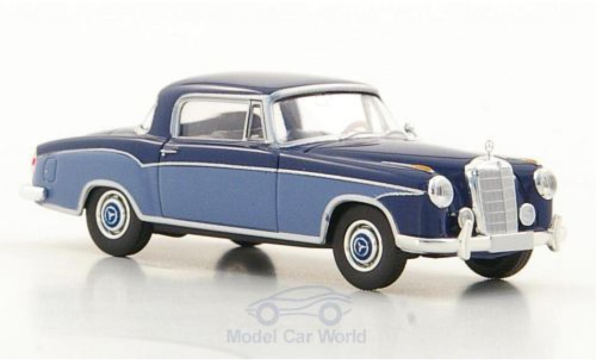 Mercedes 220 1/87 Brekina S Coupe (W180 II) blue/blue diecast model cars