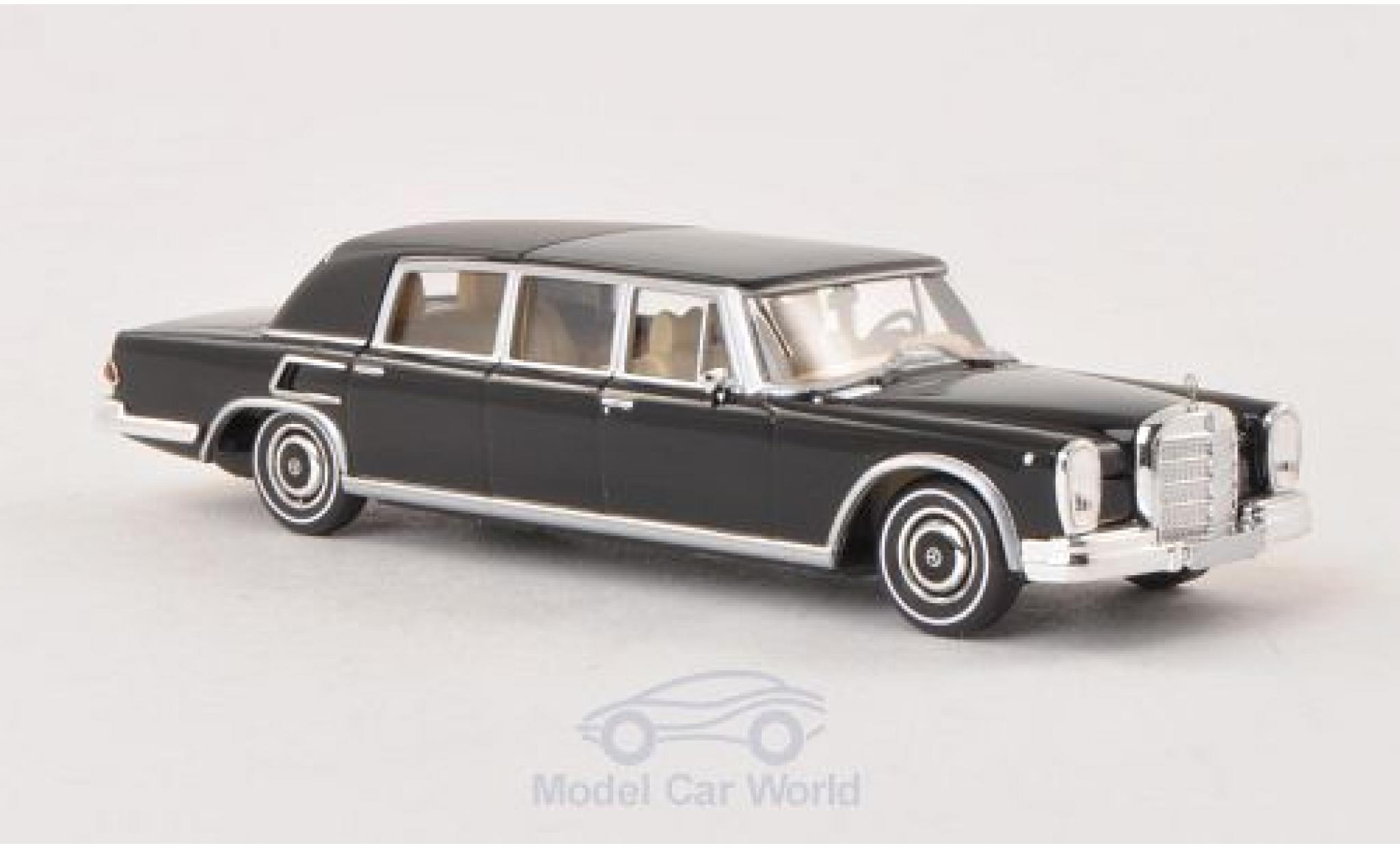Mercedes 600 1/87 Brekina Landaulet black Verdeck geschlossen diecast model cars
