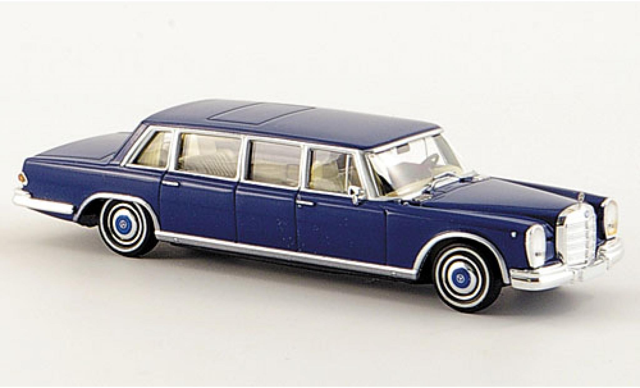 Mercedes 600 1/87 Brekina Pullman Limousine blue diecast model cars