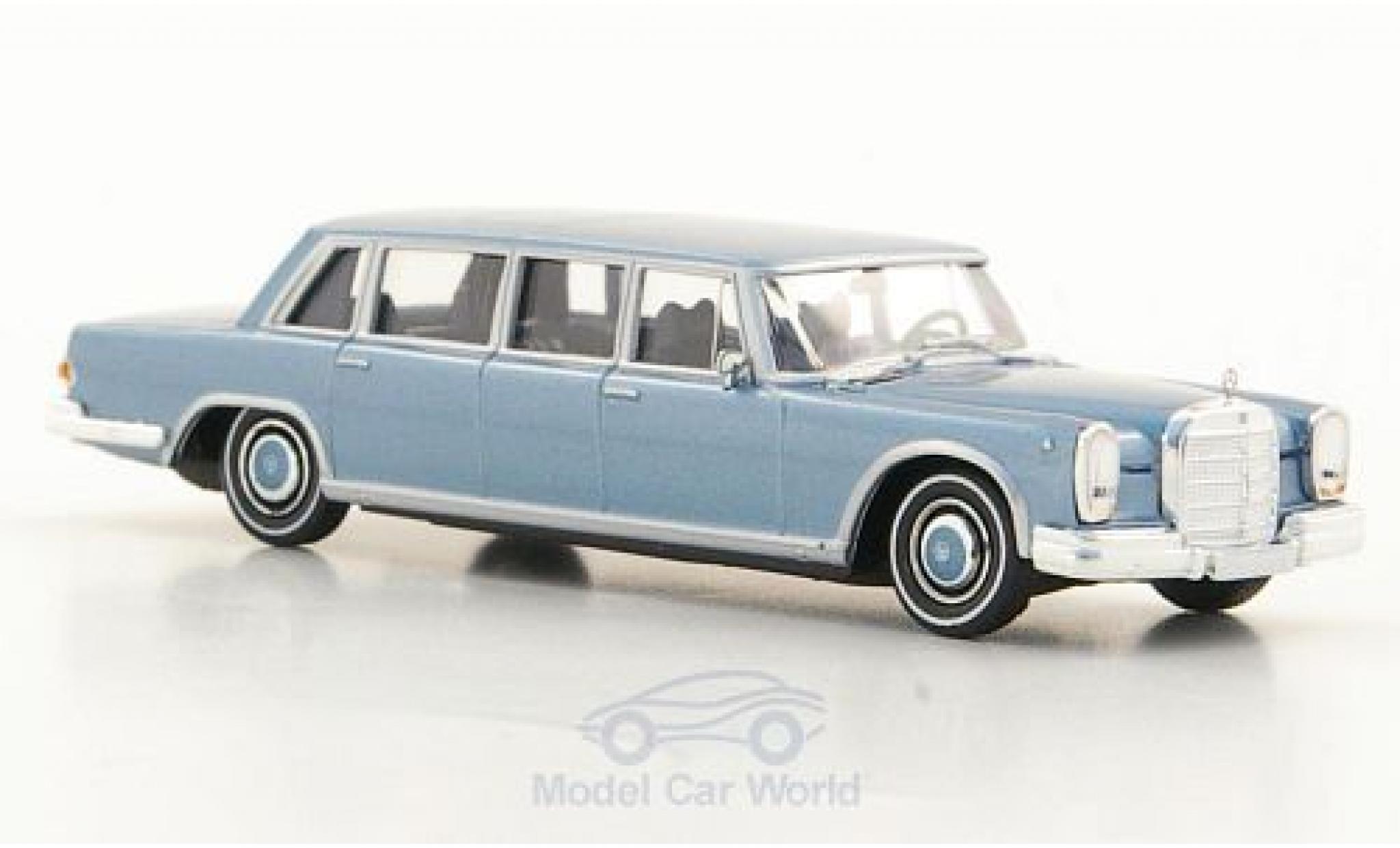 Mercedes 600 1/87 Brekina (W100) Pullman Limousine metallic blue diecast model cars