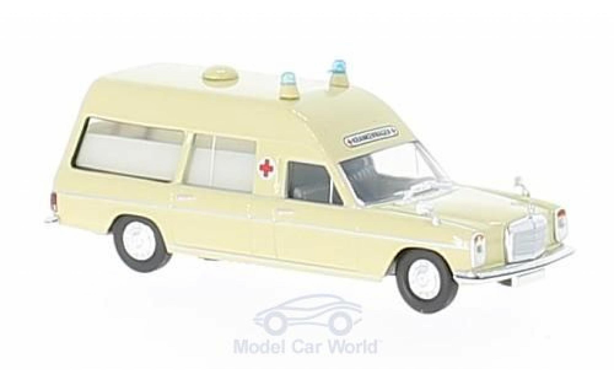 Mercedes /8 1/87 Brekina beige Krankenwagen ohne Vitrine diecast model cars