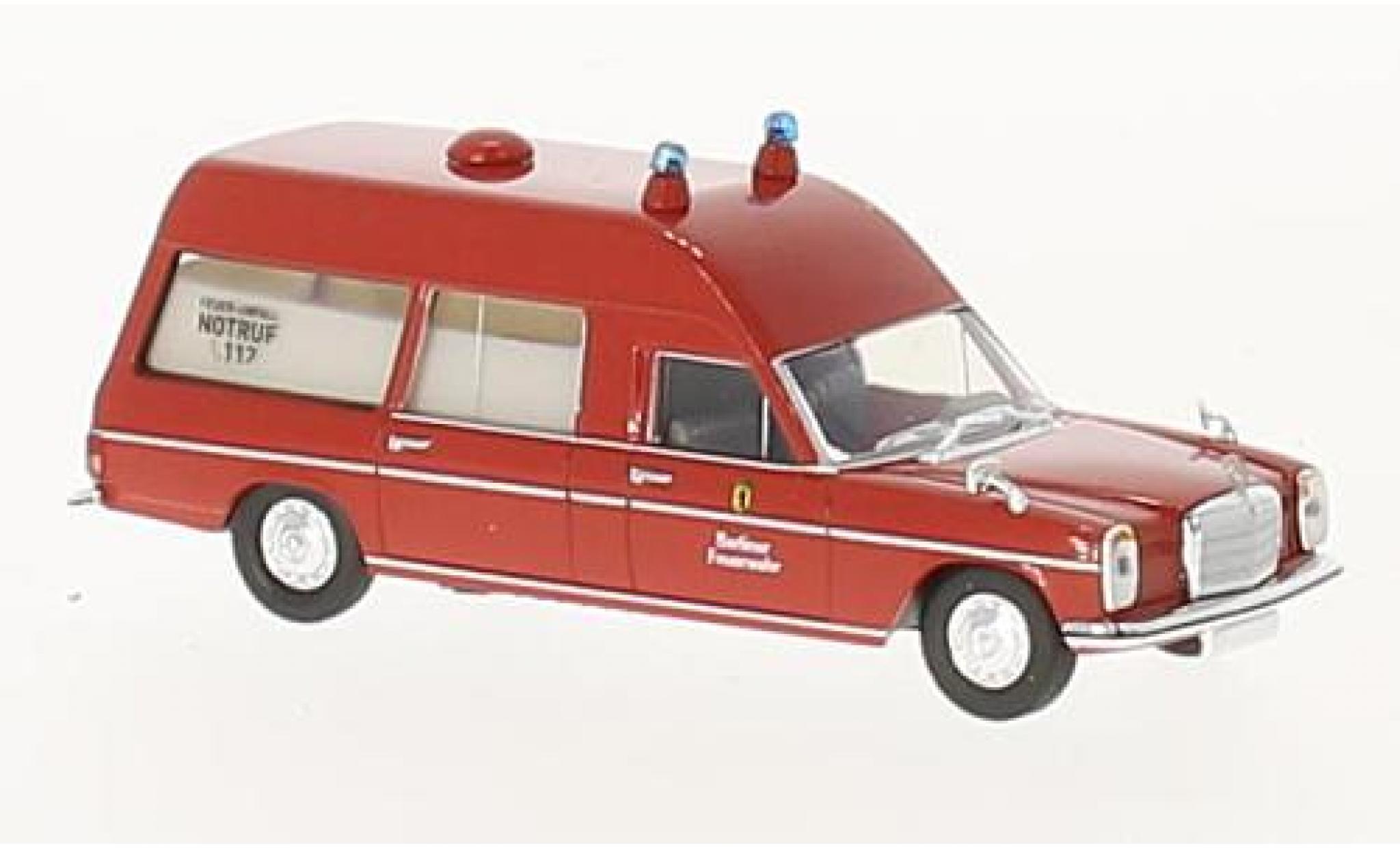 Mercedes /8 1/87 Brekina Saloonr Fire brigade ambulance diecast model cars