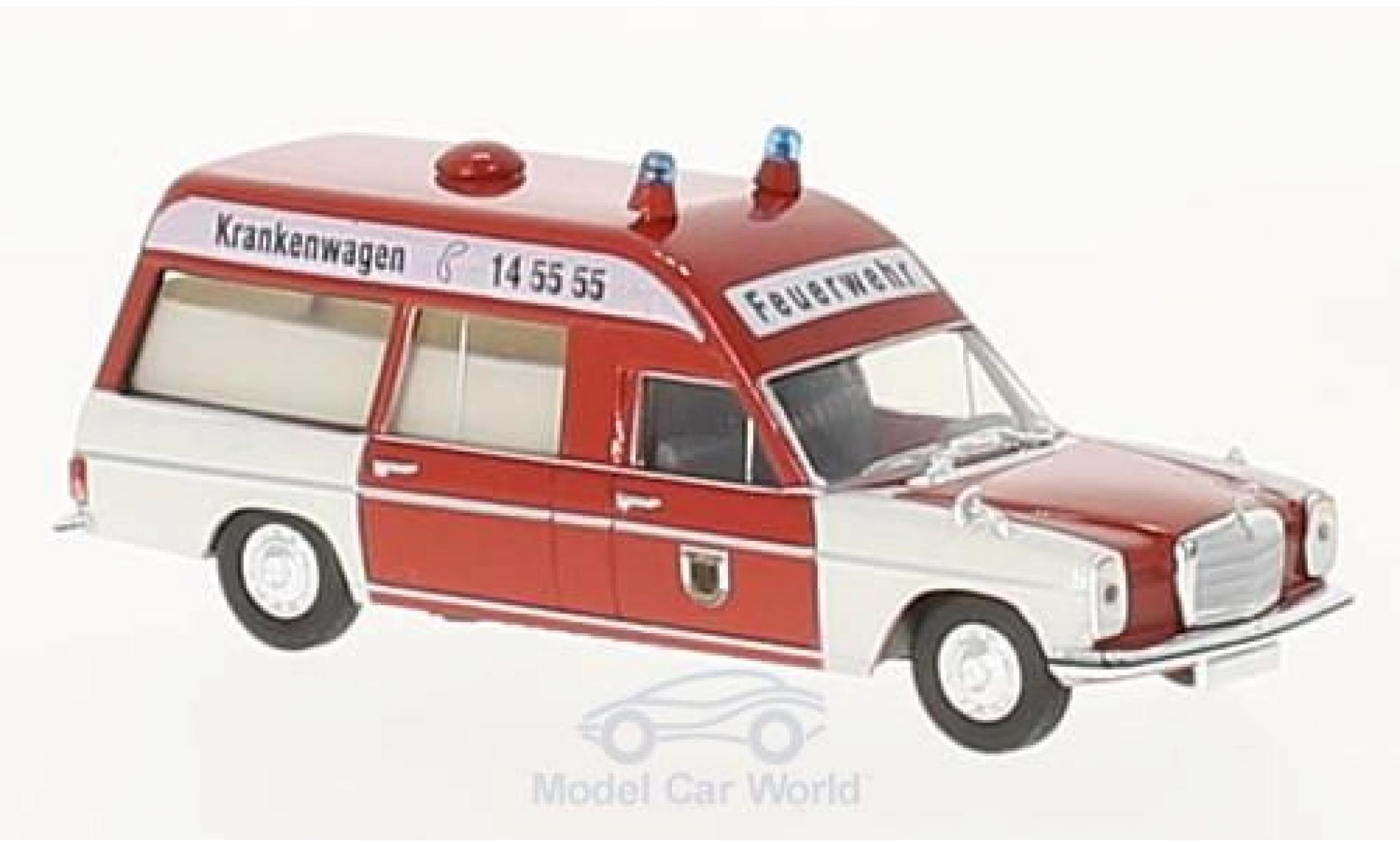 Mercedes /8 1/87 Brekina KTW Fire brigade Dortmund diecast model cars
