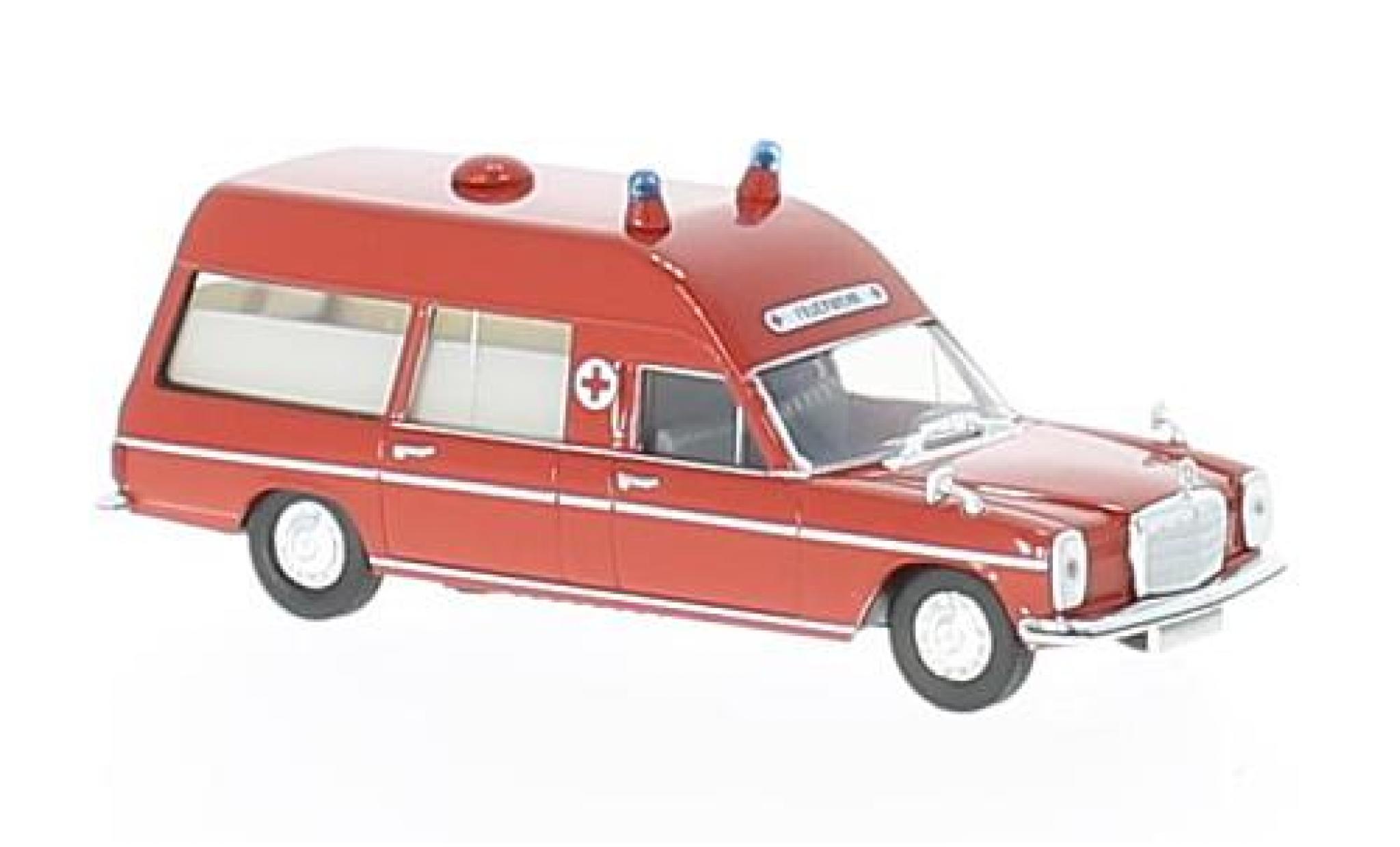 Mercedes /8 1/87 Brekina red ambulance diecast model cars