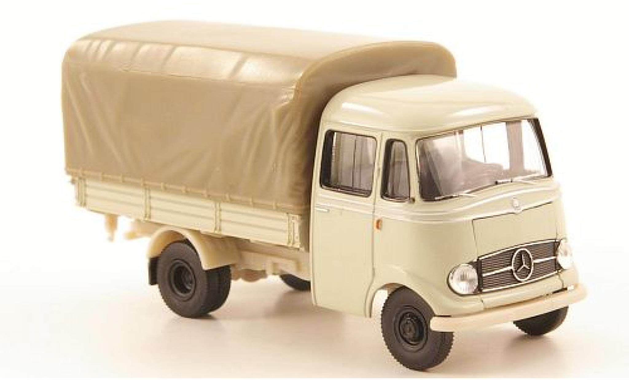 Mercedes L319 1/87 Brekina Pritsche white diecast model cars