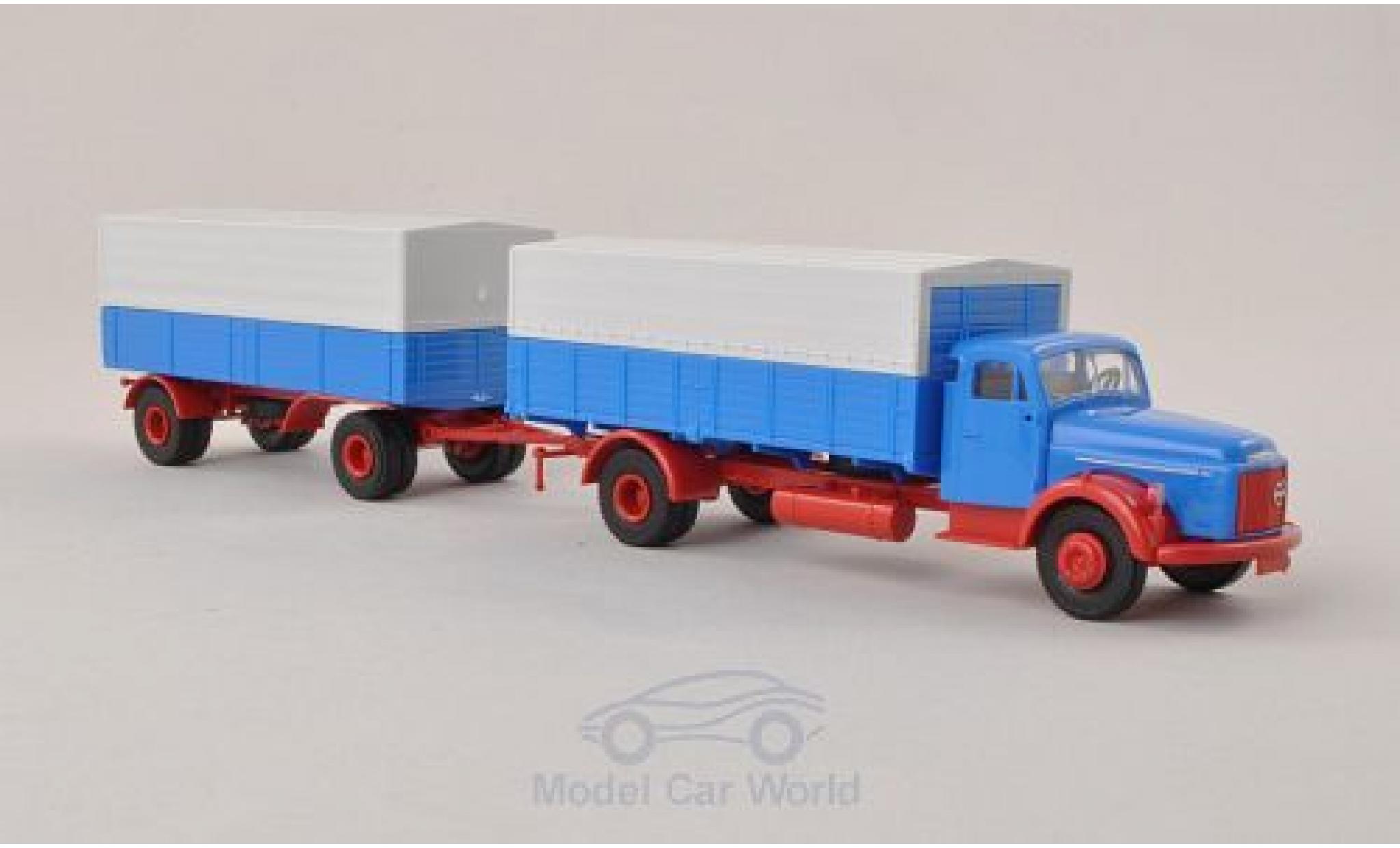 Volvo N88 1/87 Brekina blue mit redem Chassis diecast model cars