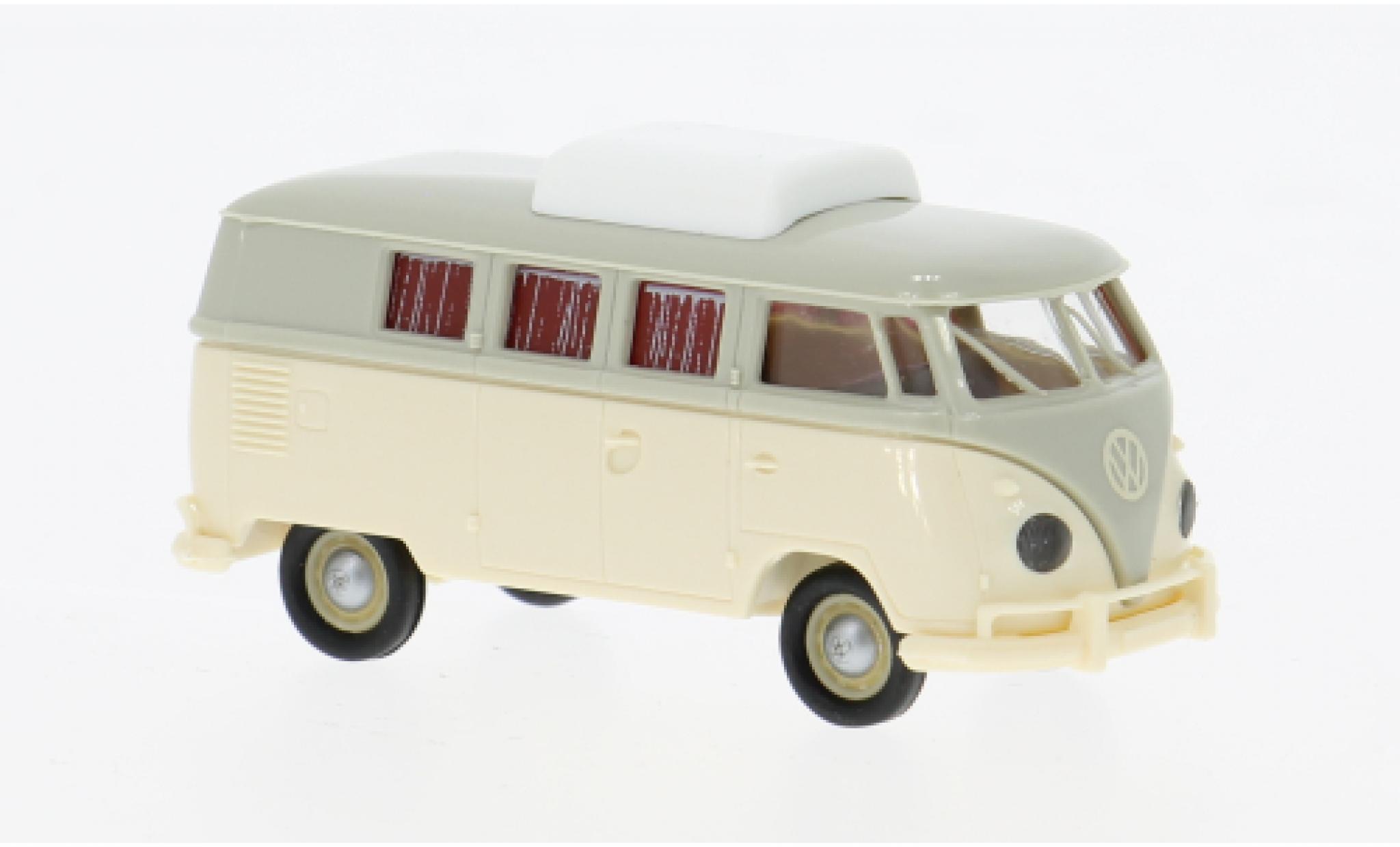 Volkswagen T1 1/87 Brekina b Camper grey/beige 1960 1:87 diecast model cars