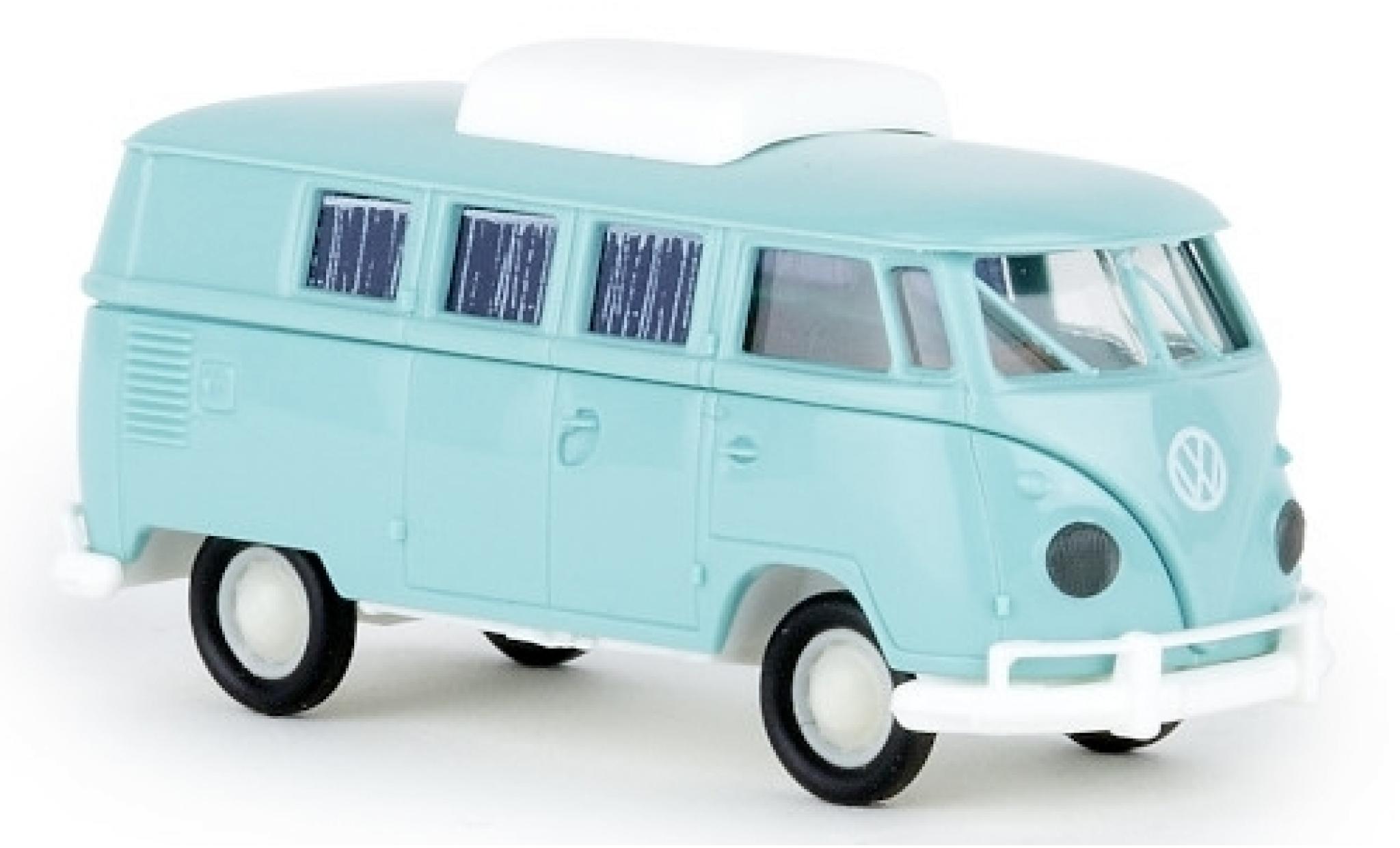 Volkswagen T1 1/87 Brekina b Camper t&uuml;rkis 1960 avec toit extensible diecast model cars