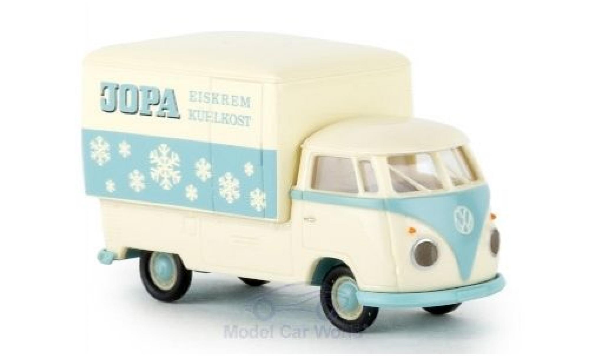 Volkswagen T1 1/87 Brekina b Gro&szlig;raum-Koffer Jopa Eiskrem 1960 diecast model cars
