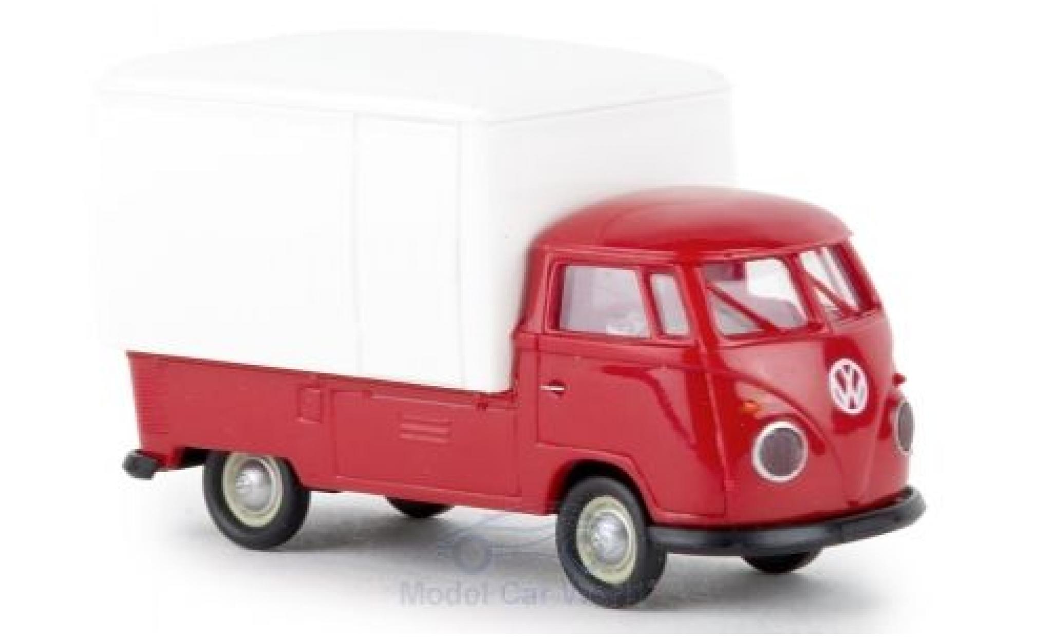 Volkswagen T1 1/87 Brekina b Gro&szlig;raum-Koffer red/white 1960 diecast model cars