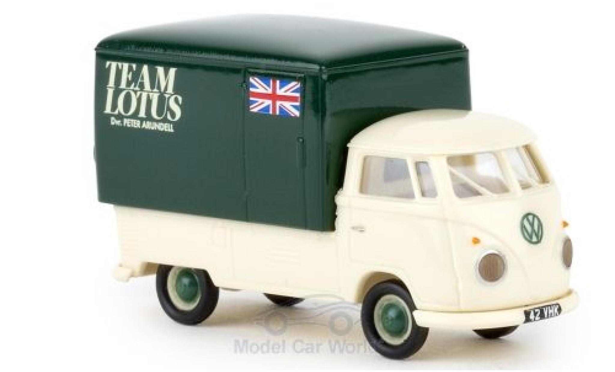 Volkswagen T1 1/87 Brekina b Gro&szlig;raum-Koffer Team Lotus 1960 diecast model cars