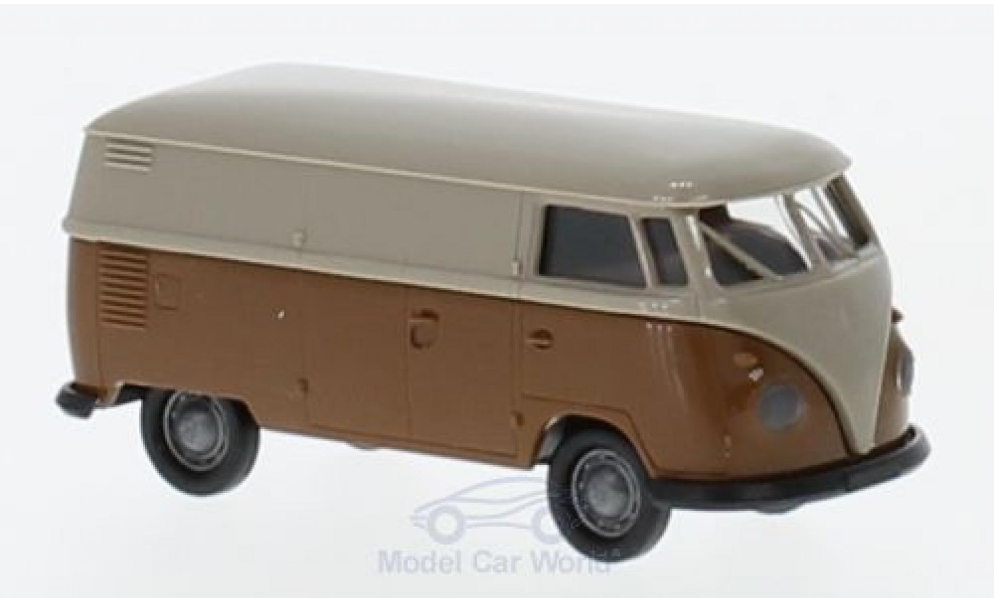 Volkswagen T1 B 1/87 Brekina b Kasten grey/brown diecast model cars