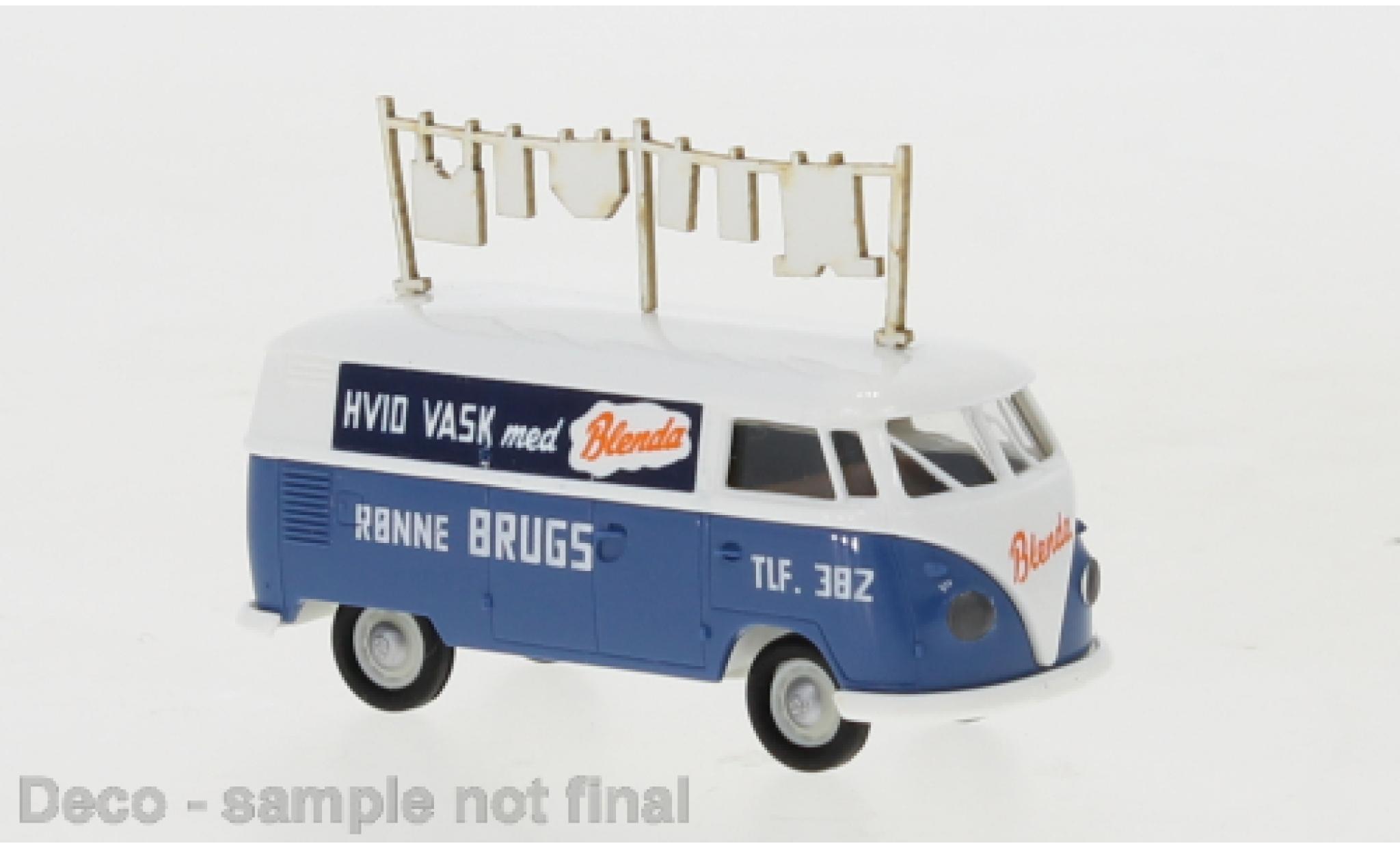Volkswagen T1 1/87 Brekina b Kasten Ronne Brugs - Blenda 1960 diecast model cars