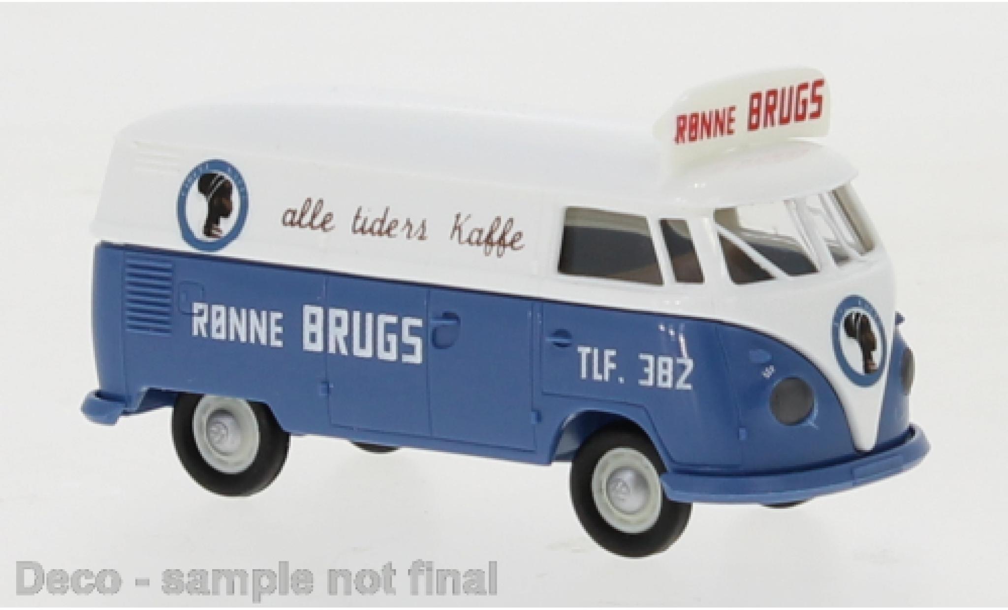 Volkswagen T1 1/87 Brekina b Kasten Ronne Brugs - Cirkel Kaffe 1960 diecast model cars