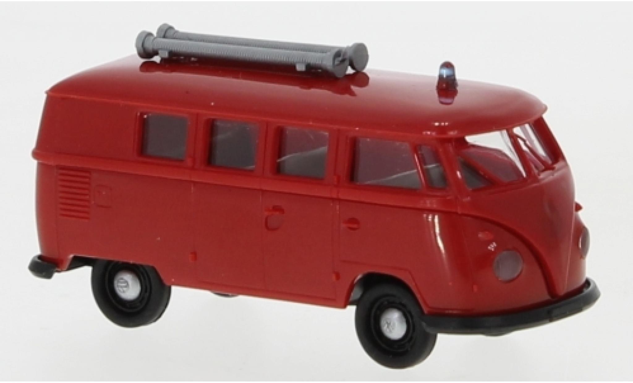 Volkswagen T1 1/87 Brekina b Estate Fire brigade 1960 diecast model cars