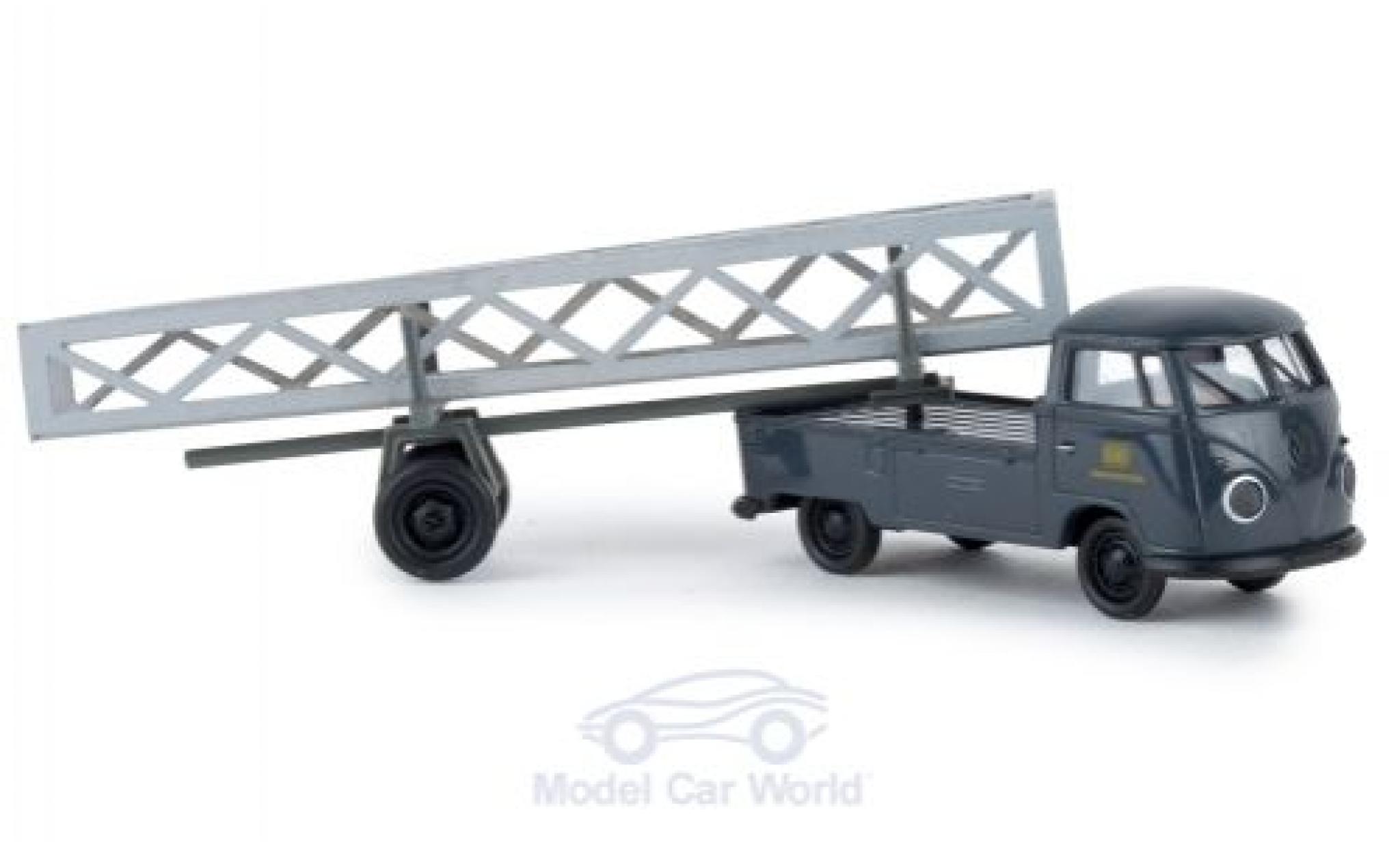 Volkswagen T1 1/87 Brekina b Pritsche DB mit Nachl&auml;ufer und Ladegut diecast model cars