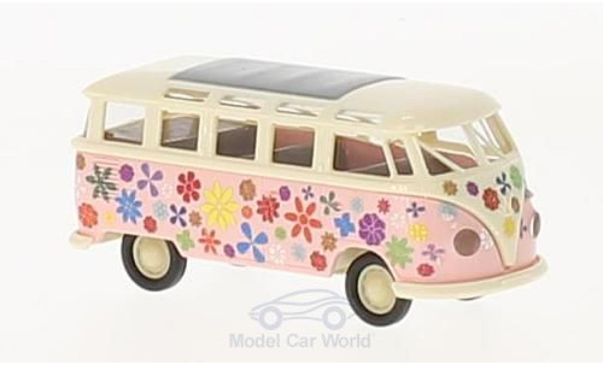 Volkswagen T1 1/87 Brekina b Samba Flower Power diecast model cars